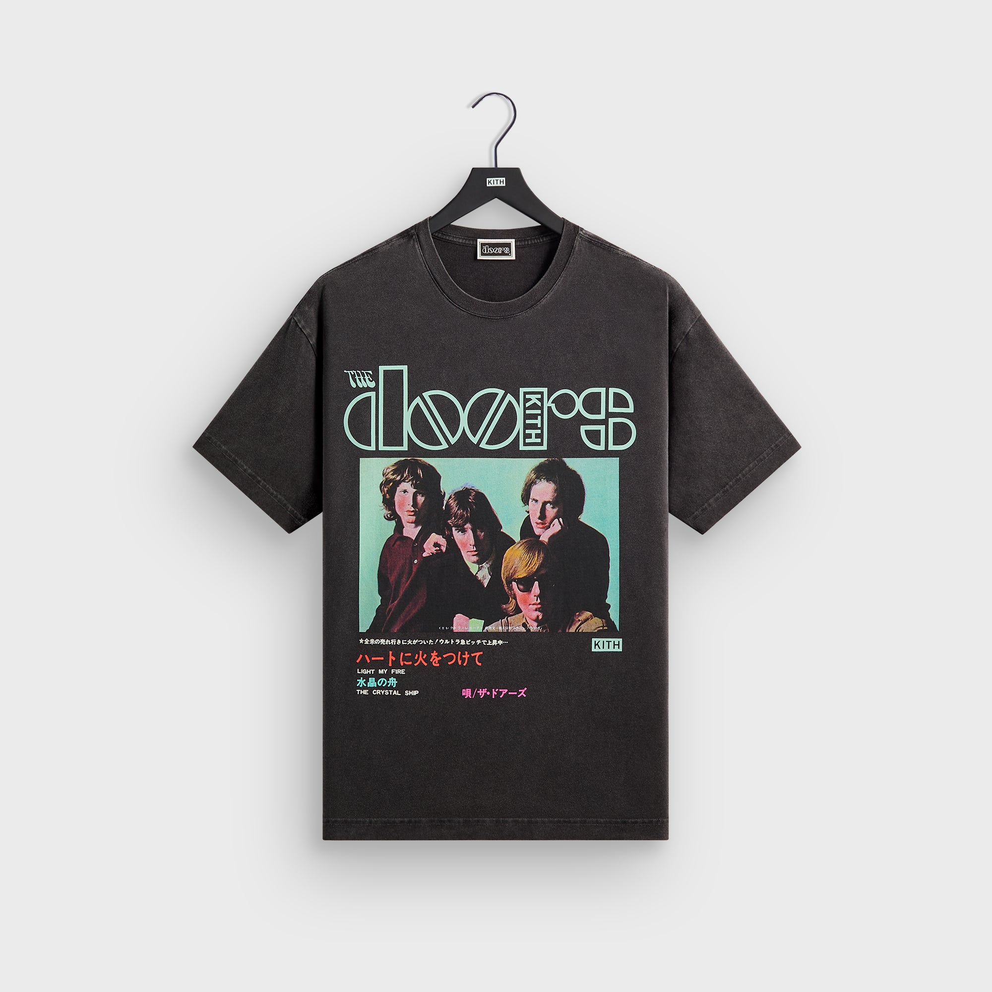 Kith Records for The Doors Japan Import Vintage Tee - Black – Kith UK