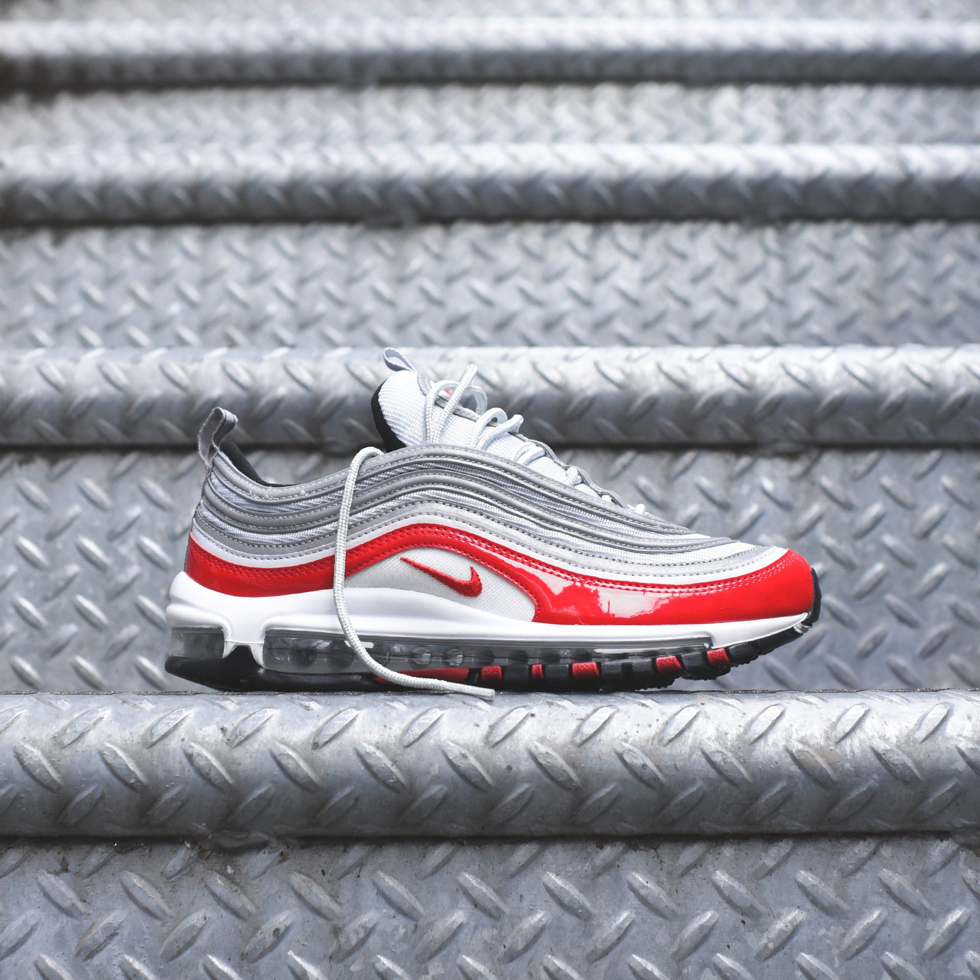 Nike Air Max 97 - Pure Platinum / University Red