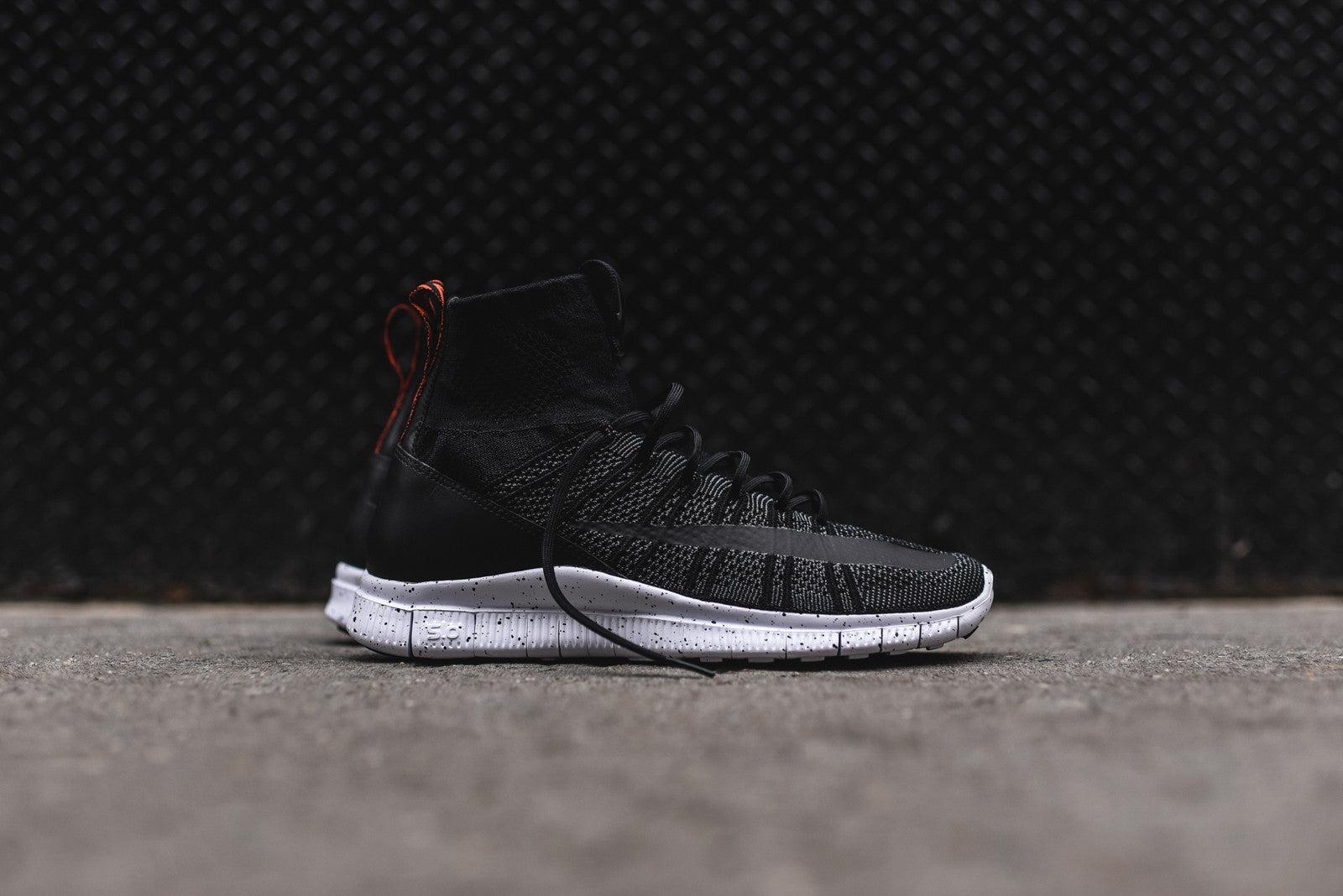 Nike Free Flyknit Mercurial - Black / Team Orange