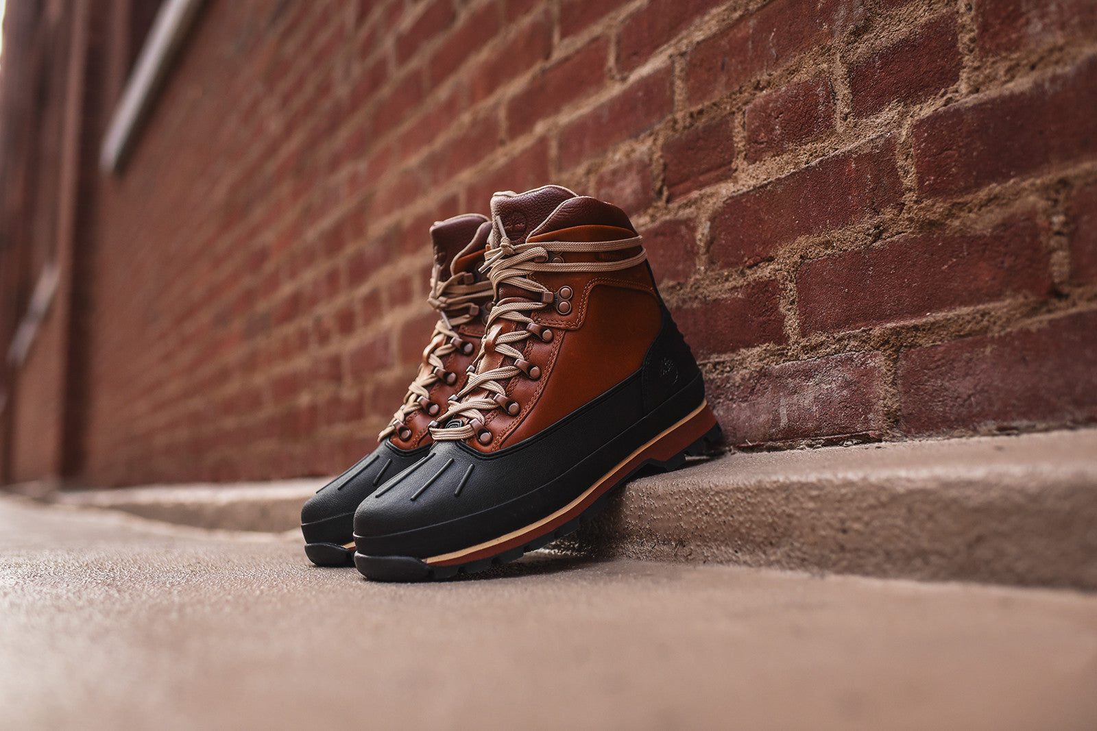Timberland Euro Hiker Shell Toe Boot - Burnt Orange / Navy – Kith UK