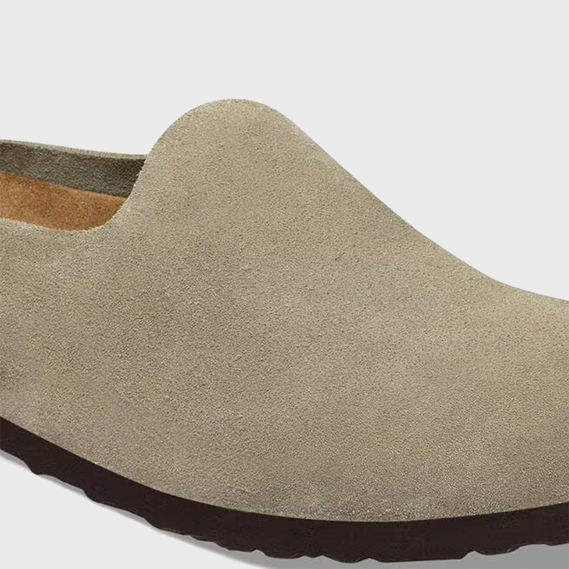 Birkenstock Amsterdam Wrapped Suede - Taupe