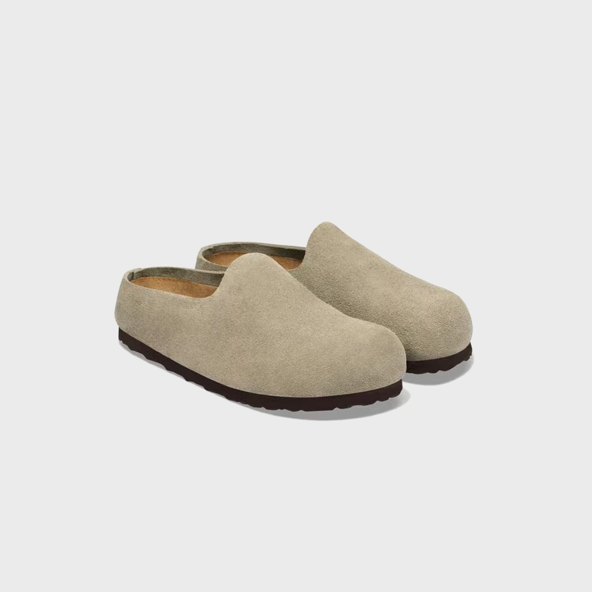 Birkenstock Amsterdam Wrapped Suede - Taupe