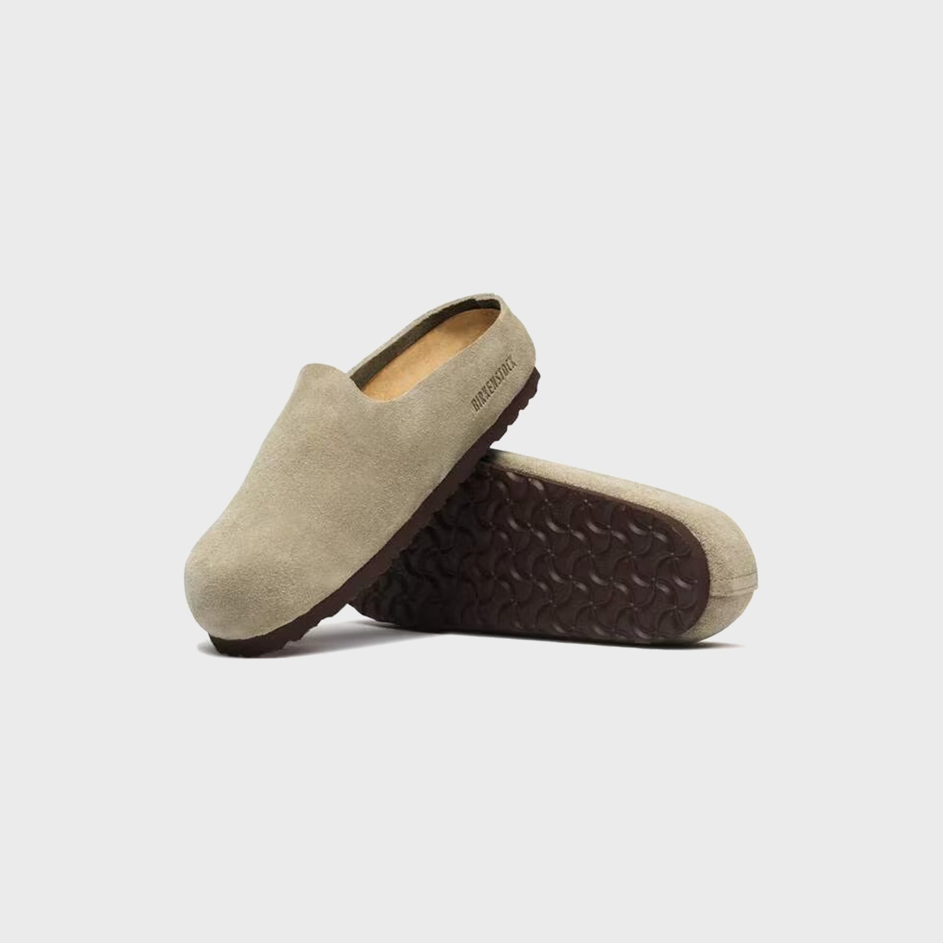Birkenstock Amsterdam Wrapped Suede - Taupe
