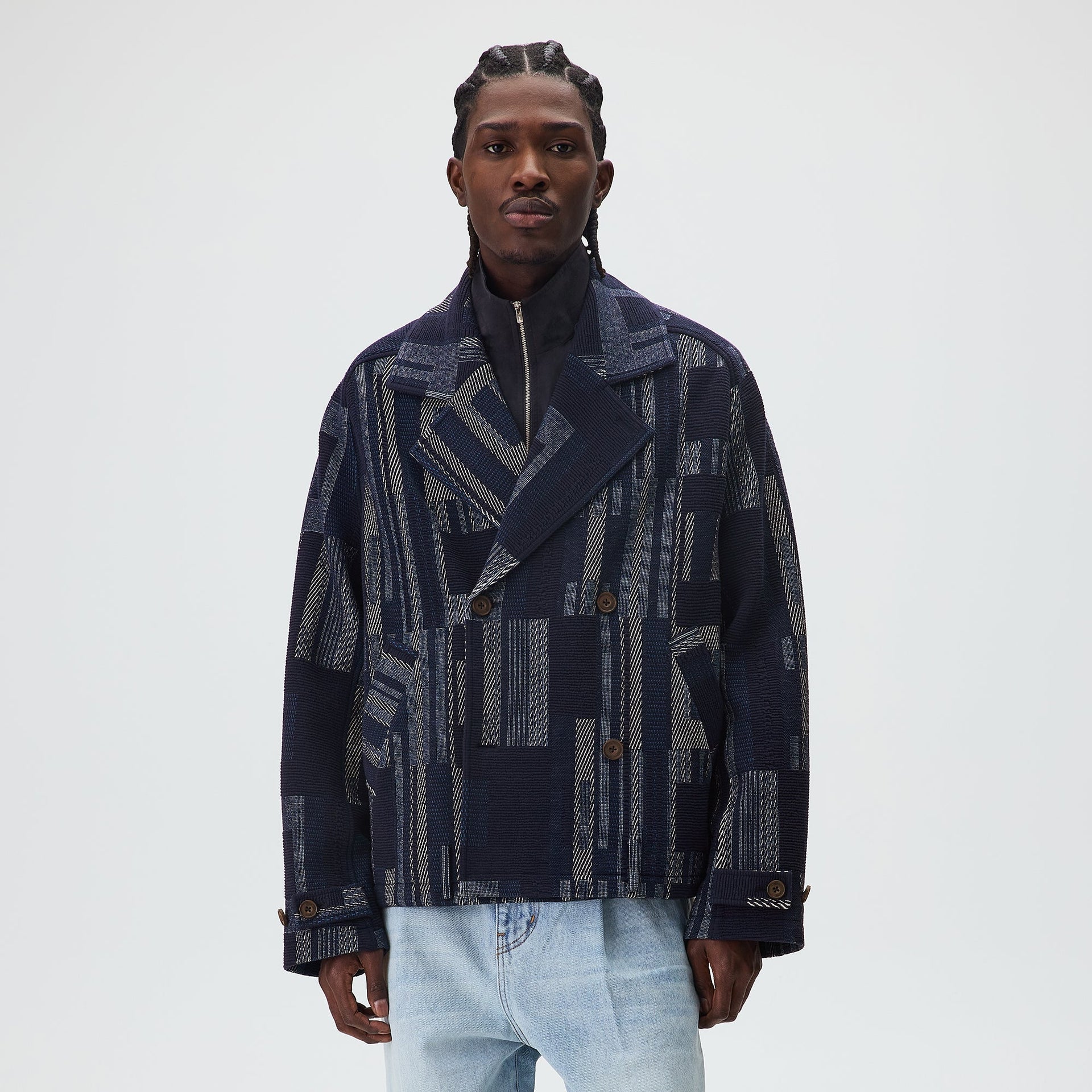 Kith Everett Cropped Moto Trench - Nocturnal