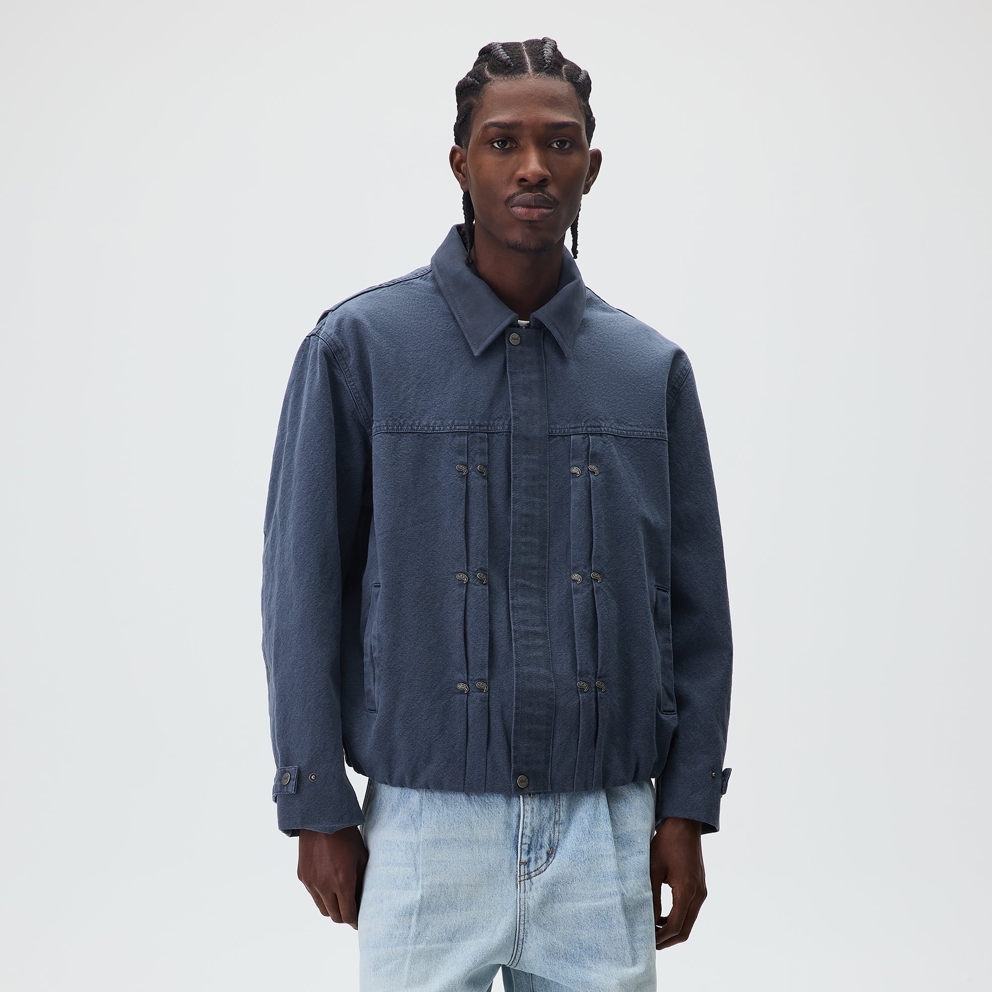 Kith Washed Canvas Ariel Blouson Jacket - Placid – Kith UK