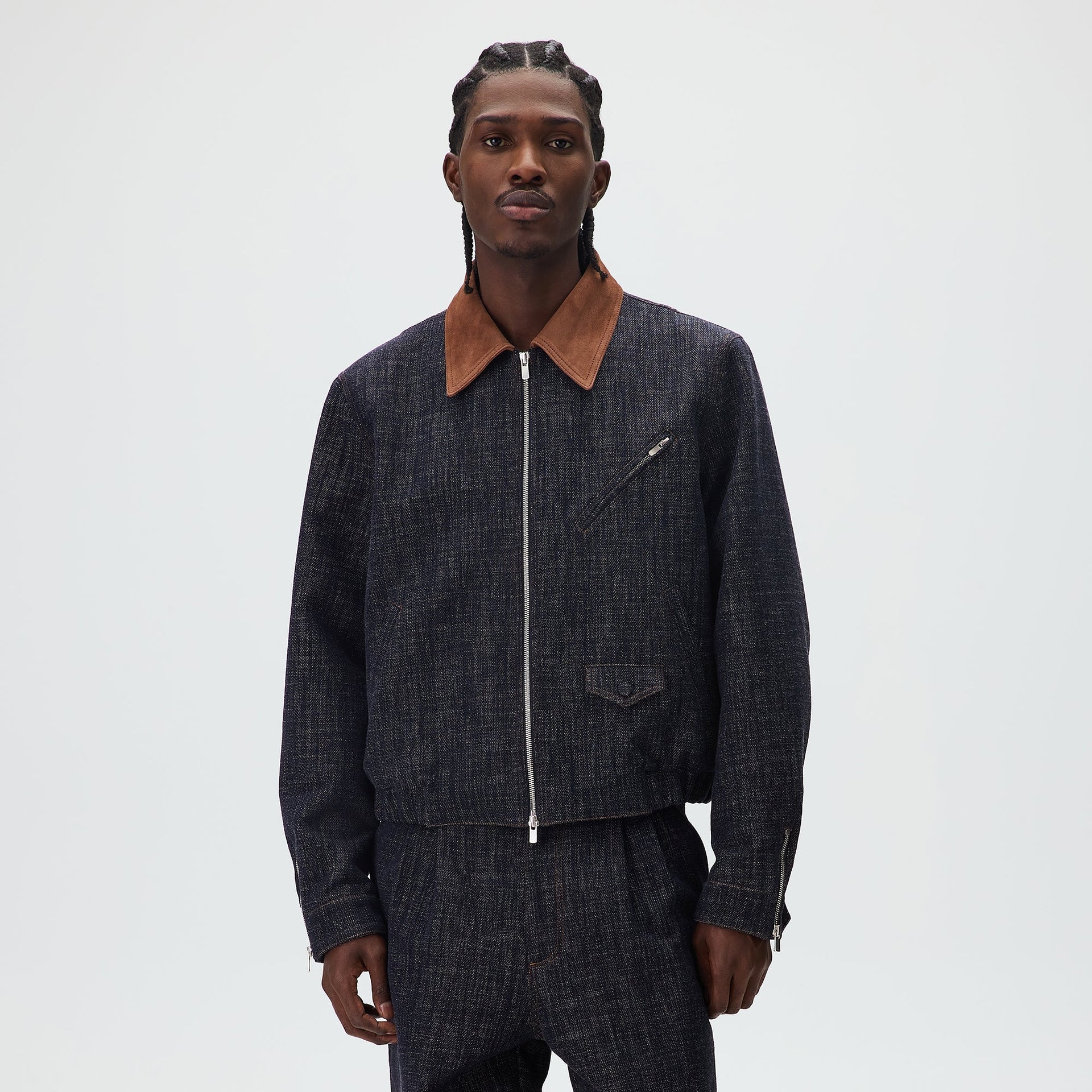 &Kin Cassius Blouson Jacket - Blue Navy