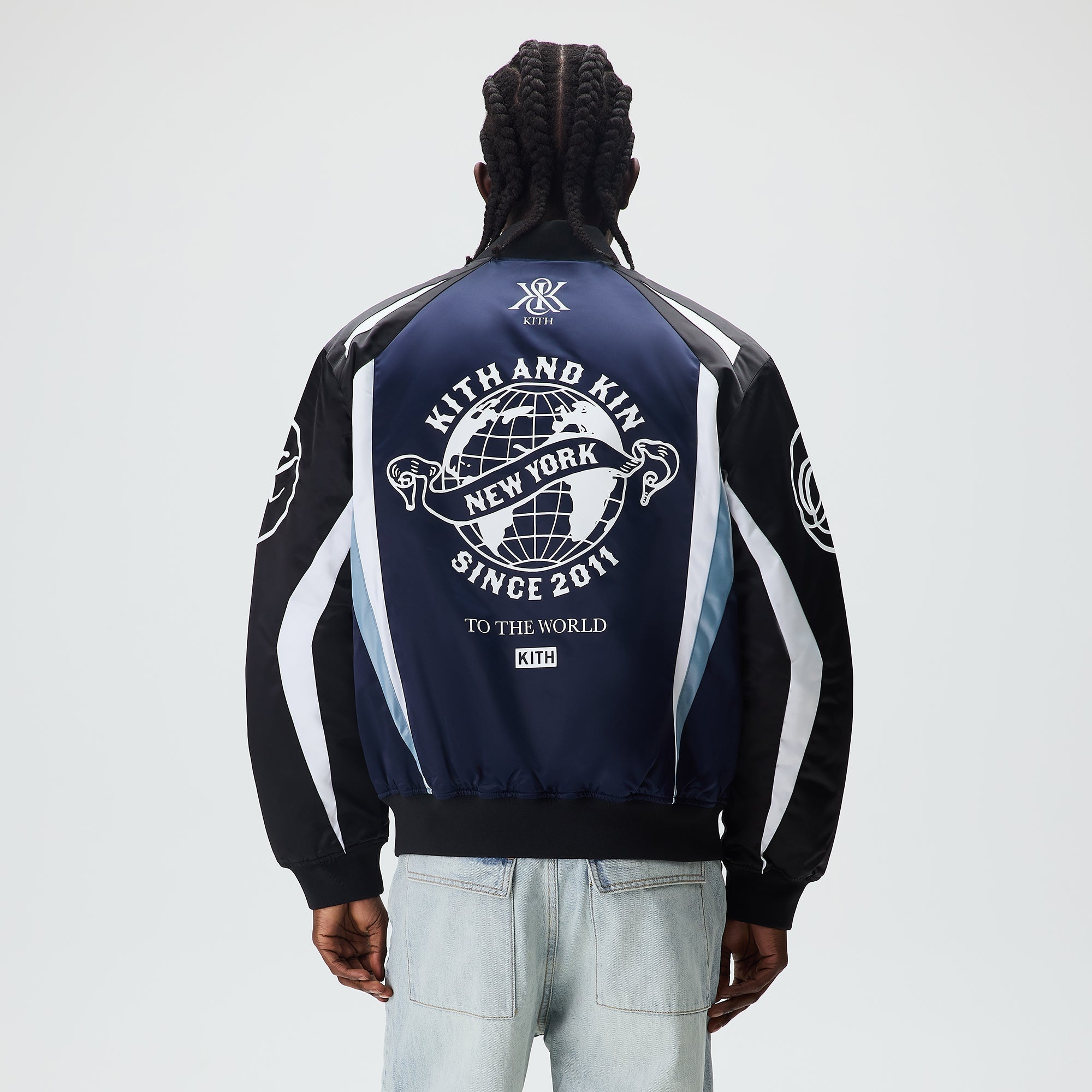 Kith Roy Racing Nylon Bomber Jacket - Nocturnal – Kith UK