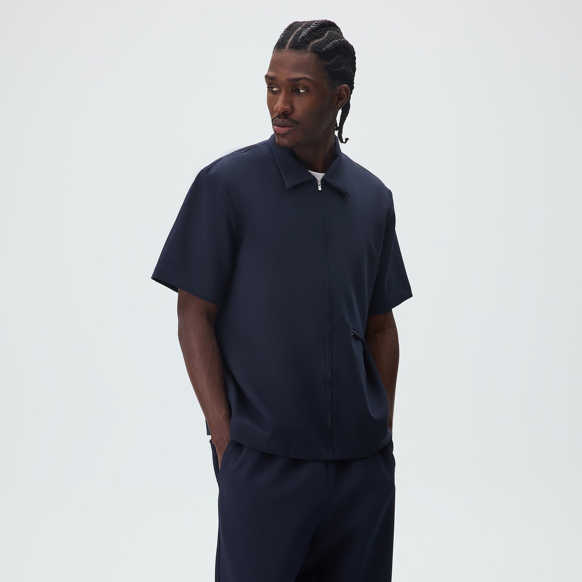 Kith Midweight Double Weave Davenport Shirt - Nocturnal