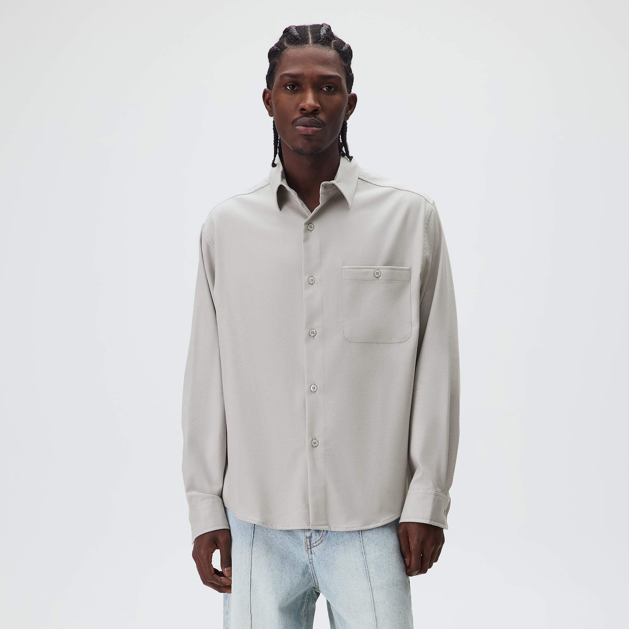 Kith Flannel Tomas Buttondown Shirt - Atom – Kith UK