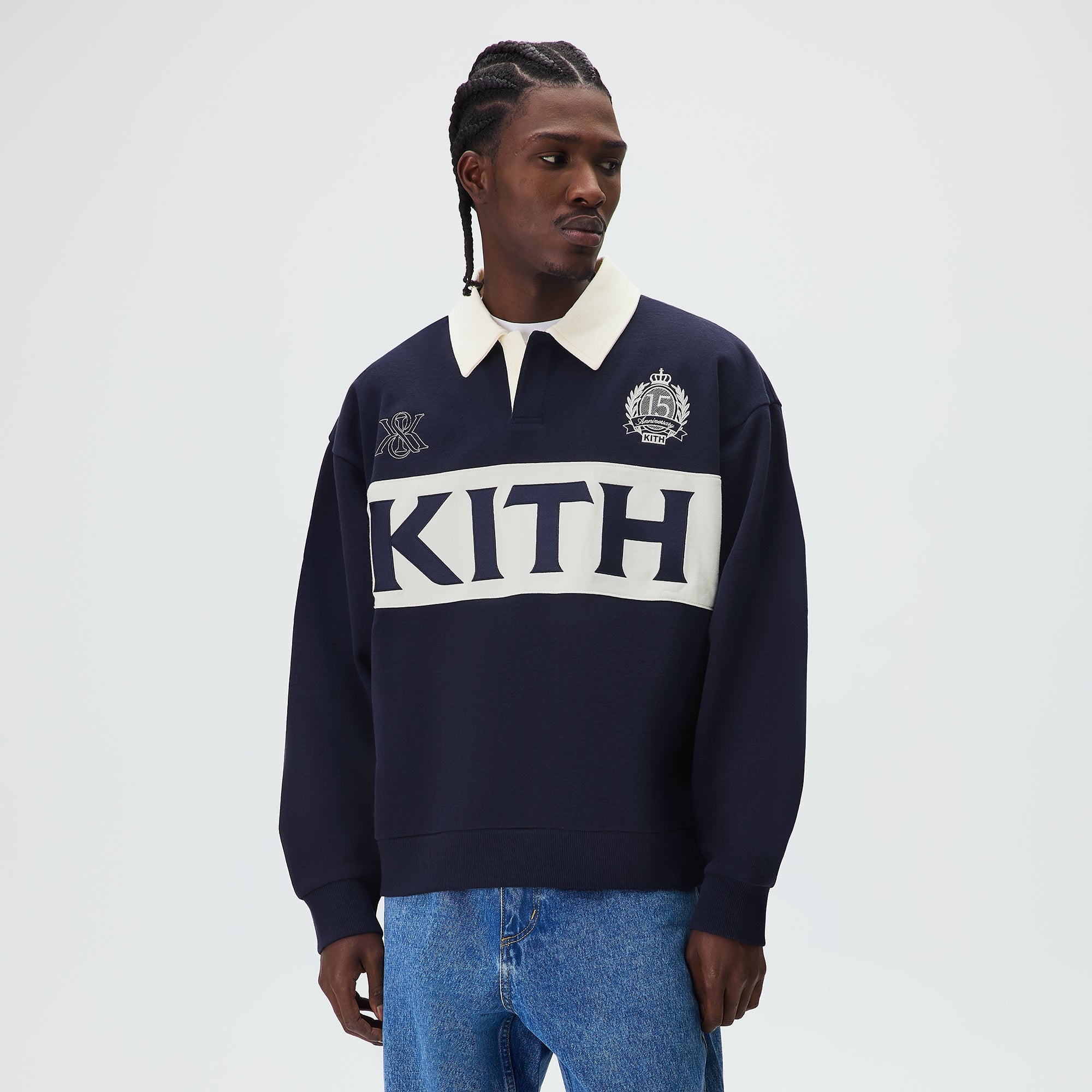 Kith Nelson Rugby Pullover - Nocturnal – Kith UK