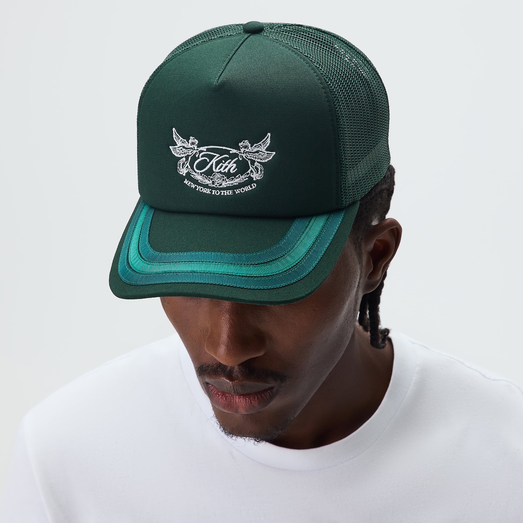 Kith Twill Nolan Trucker Hat - Algae – Kith UK