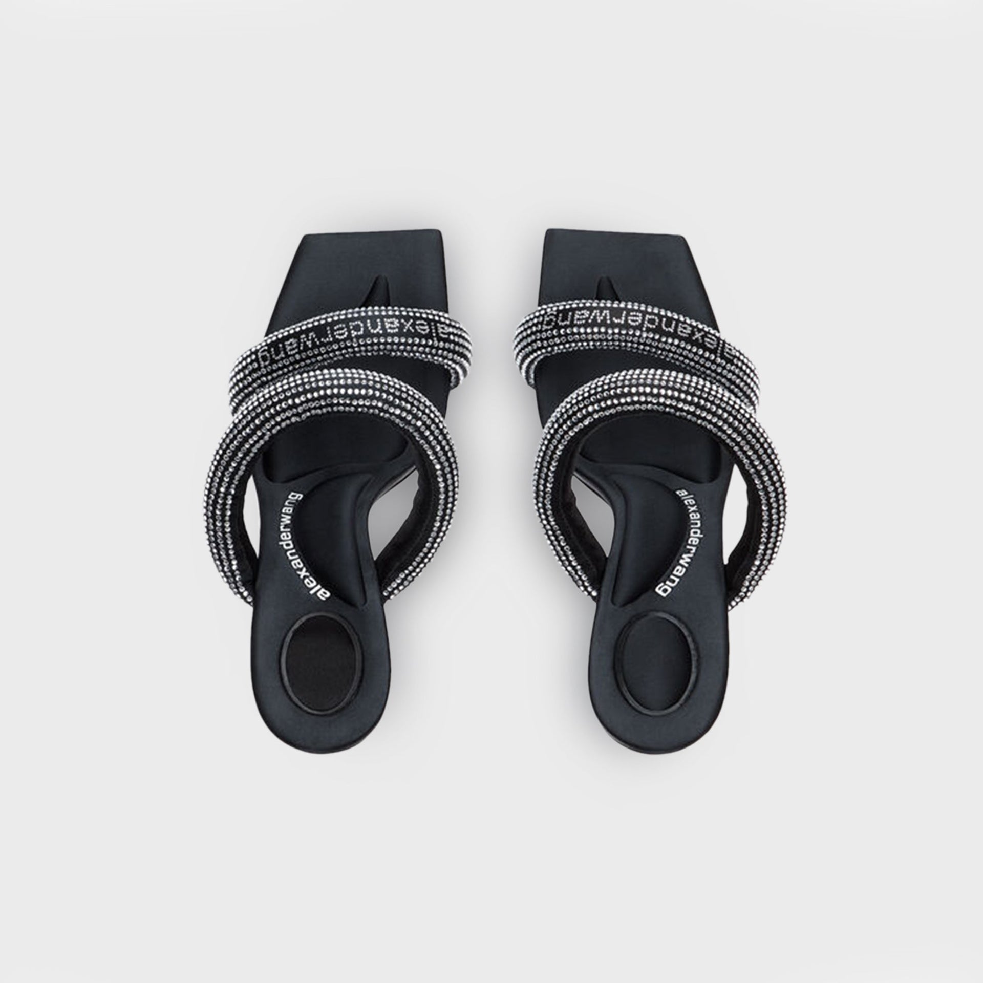 Alexander Wang Julie Tubular Sandal - Black / Silver