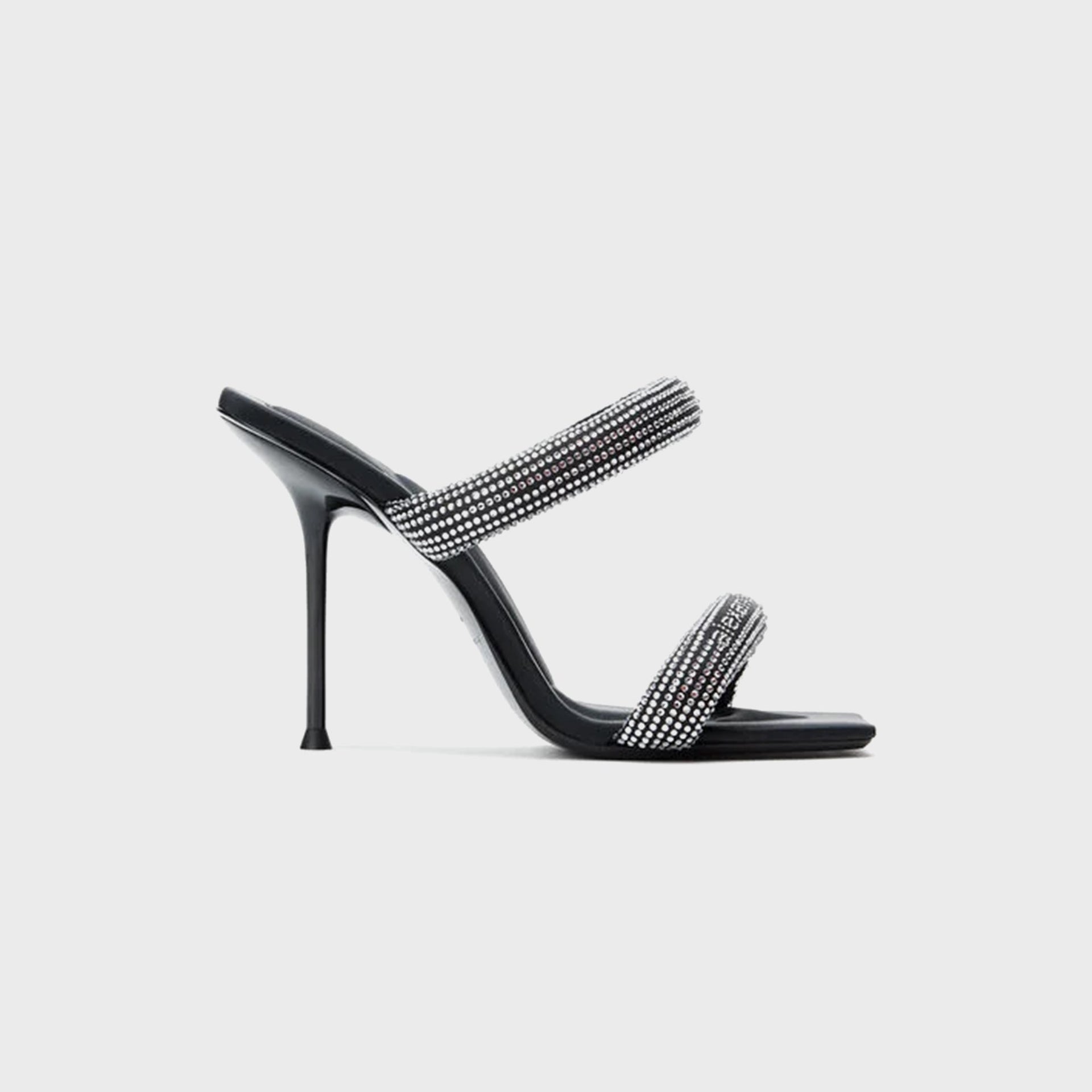 Alexander Wang Julie Tubular Sandal - Black / Silver