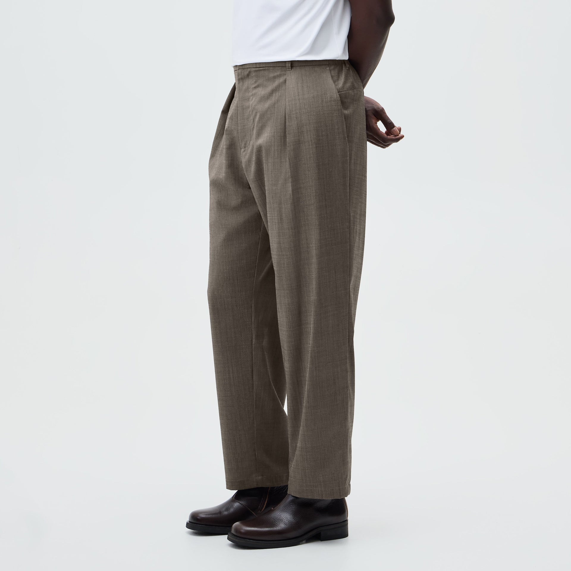 &Kin Tropical Wool Idris Pant - Permanent