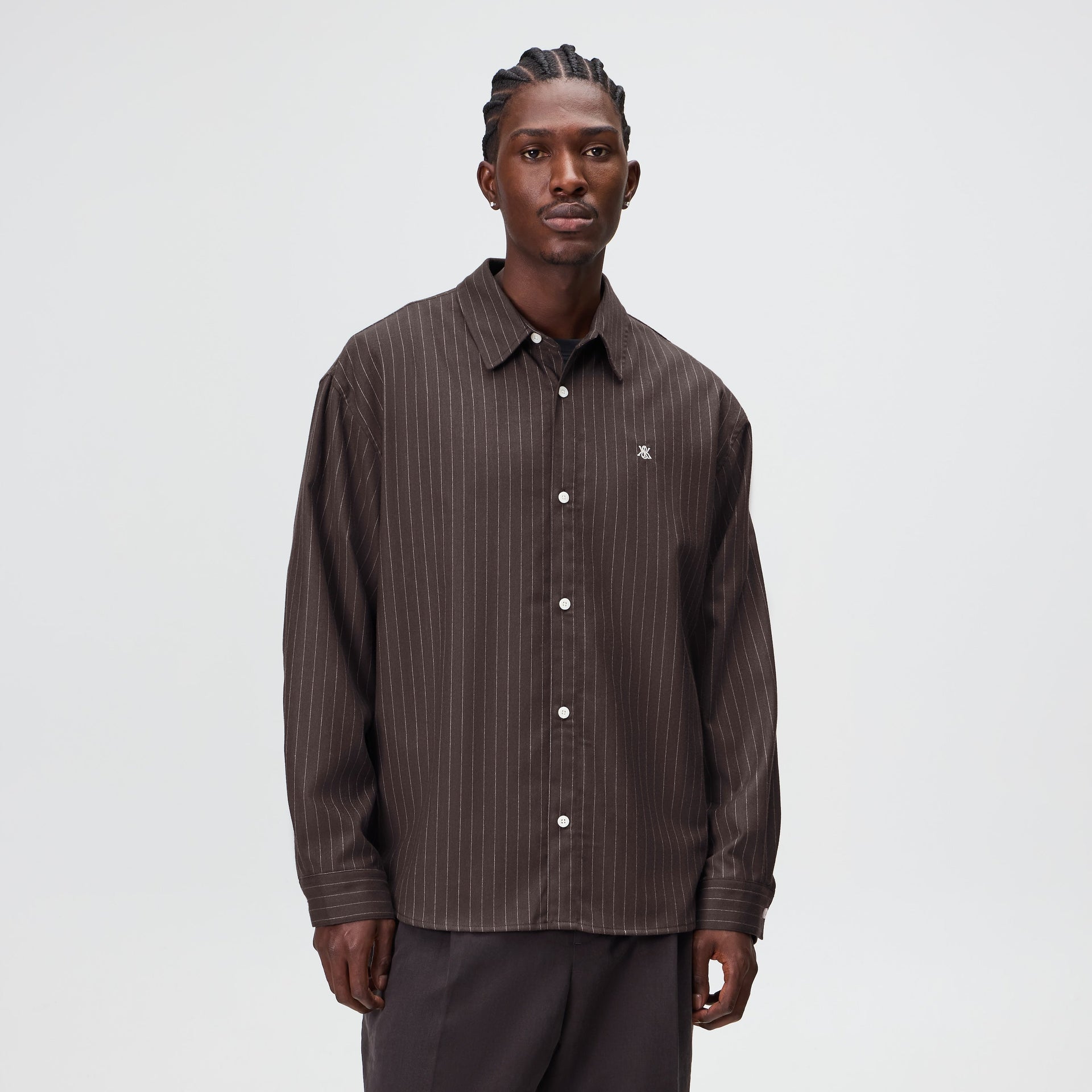 Kith Pinstripe Flannel Tamlin Buttondown Shirt - Clever - PH