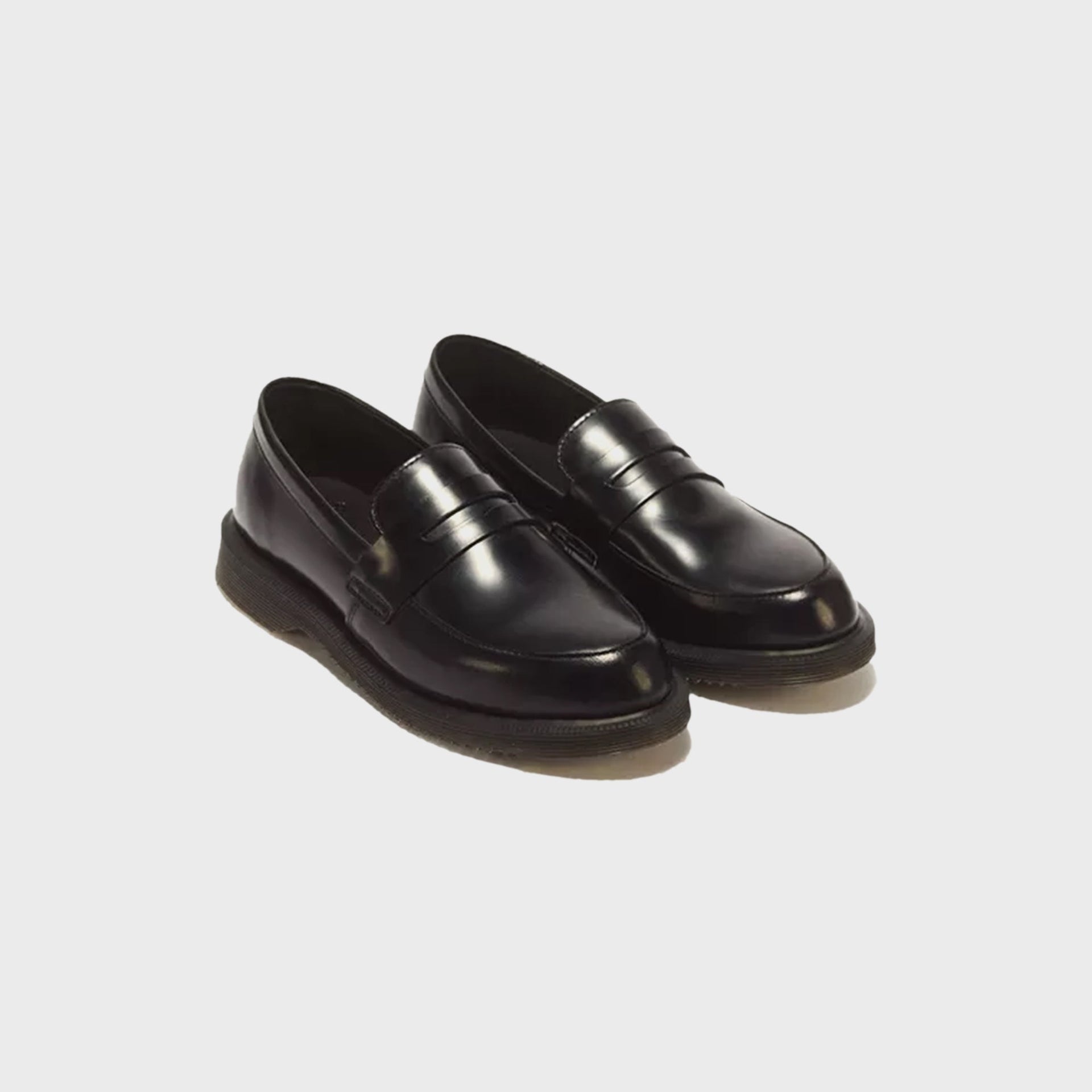 Dr. Martens WMNS Temara Polished Smooth Leather Loafers - Black