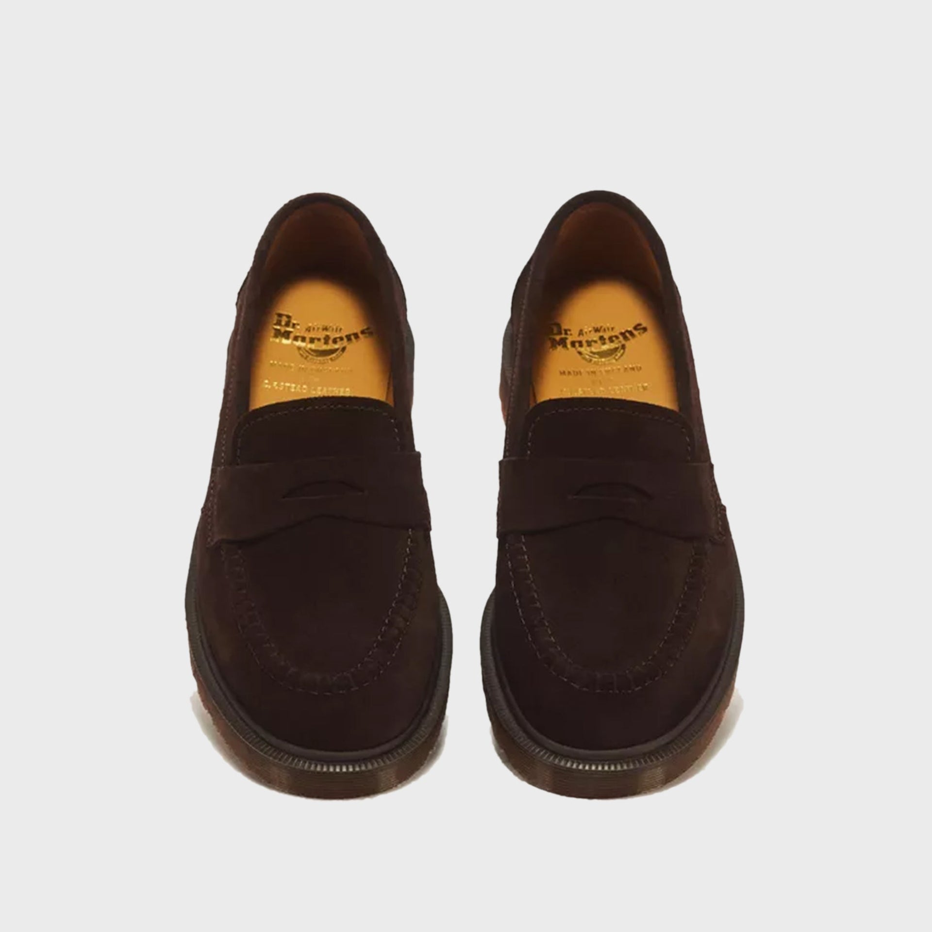 Dr. Martens Delapre Repello Calf Suede MB Penny Loafer - Brown