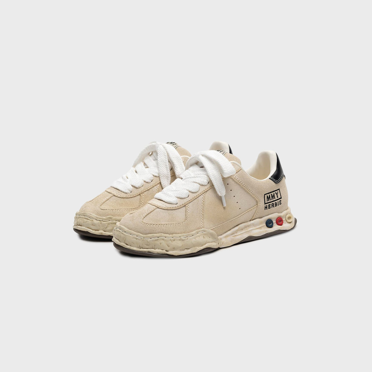 Maison MIHARA YASUHIRO Herbie OG Sole Overdye Suede Low-top Sneakers - White