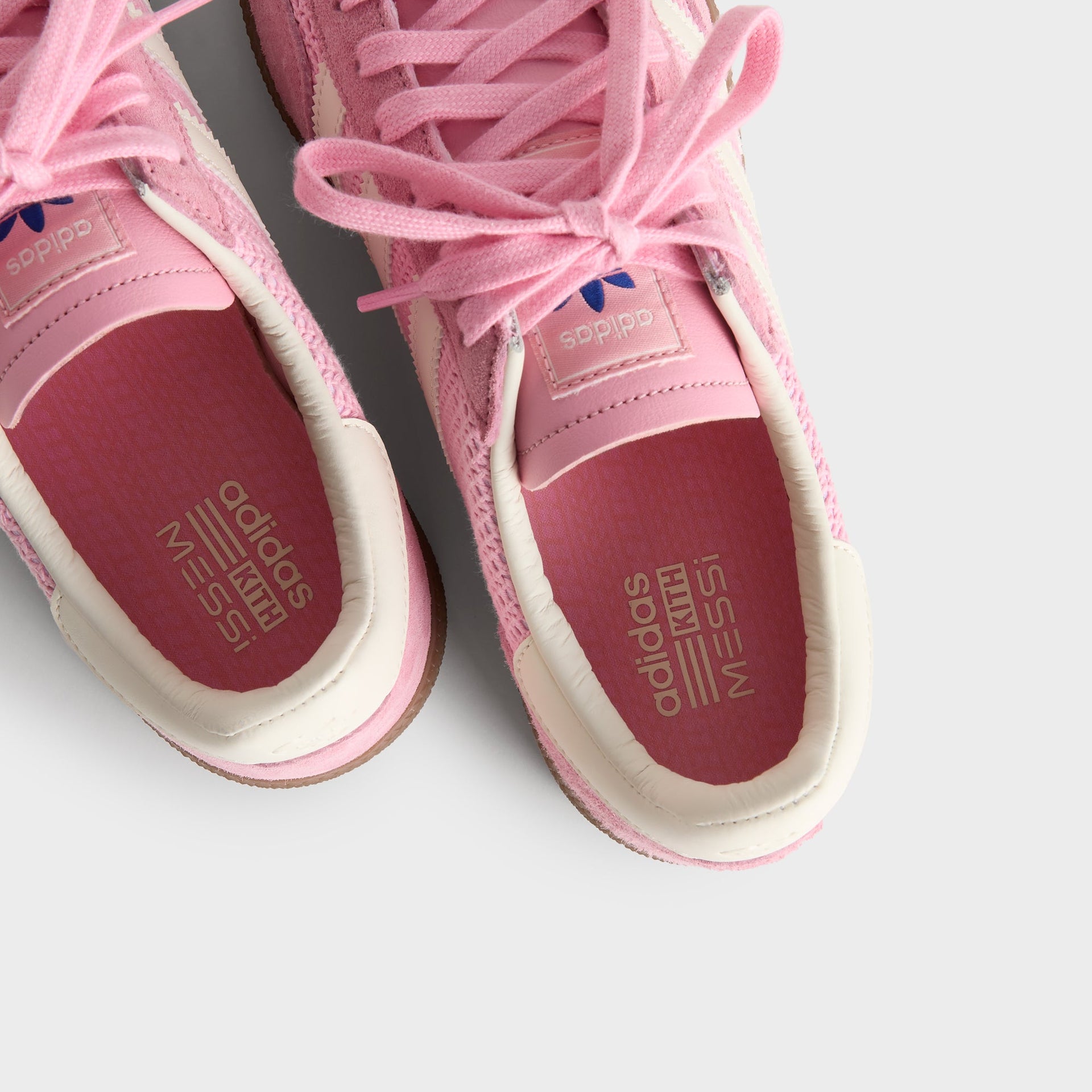 Kith & Messi for adidas Football Handball Spezial - Light Pink / Off White / Gum