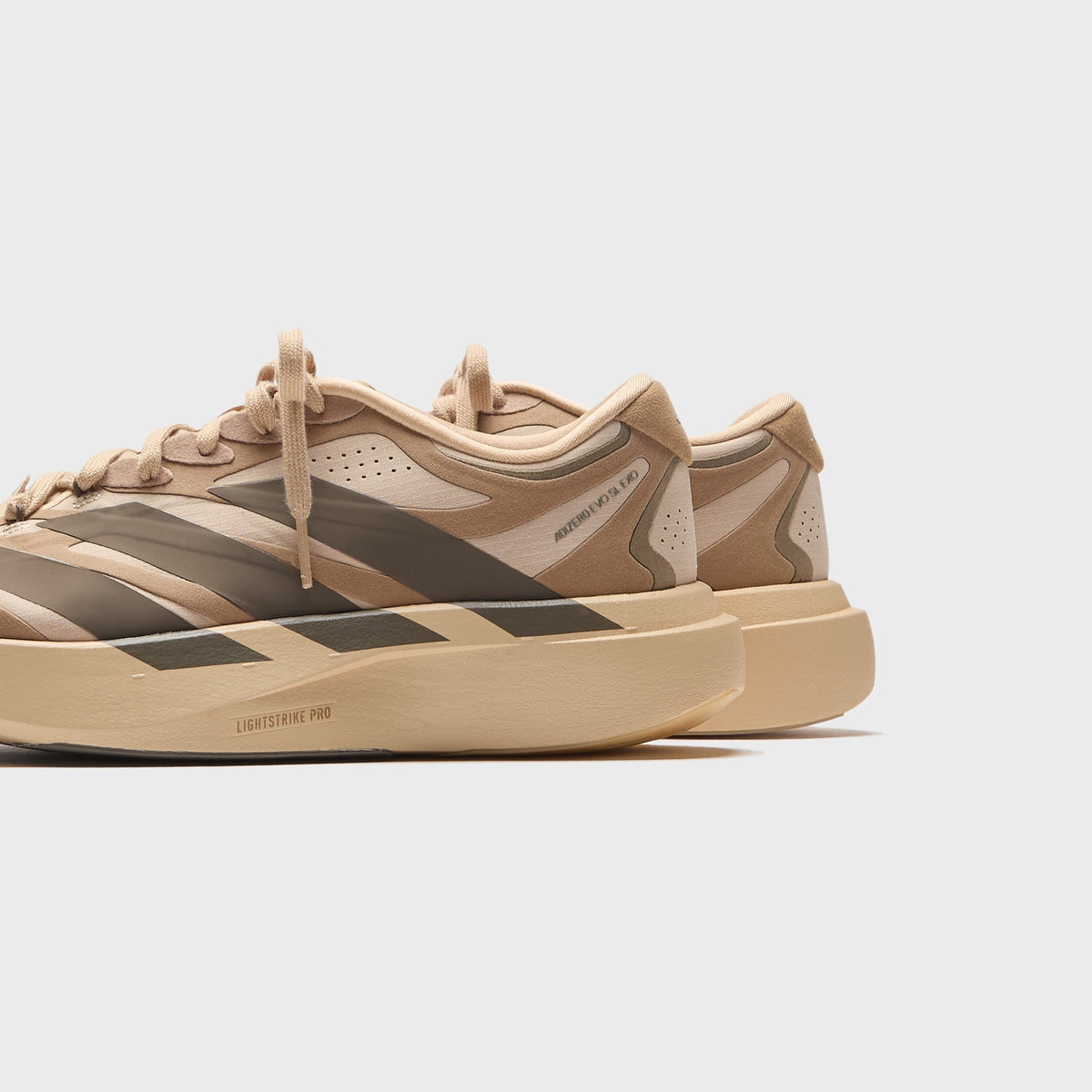 adidas Adizero Evo SL Exo Suede - Magic Beige / Cargo Brown / Cardboard