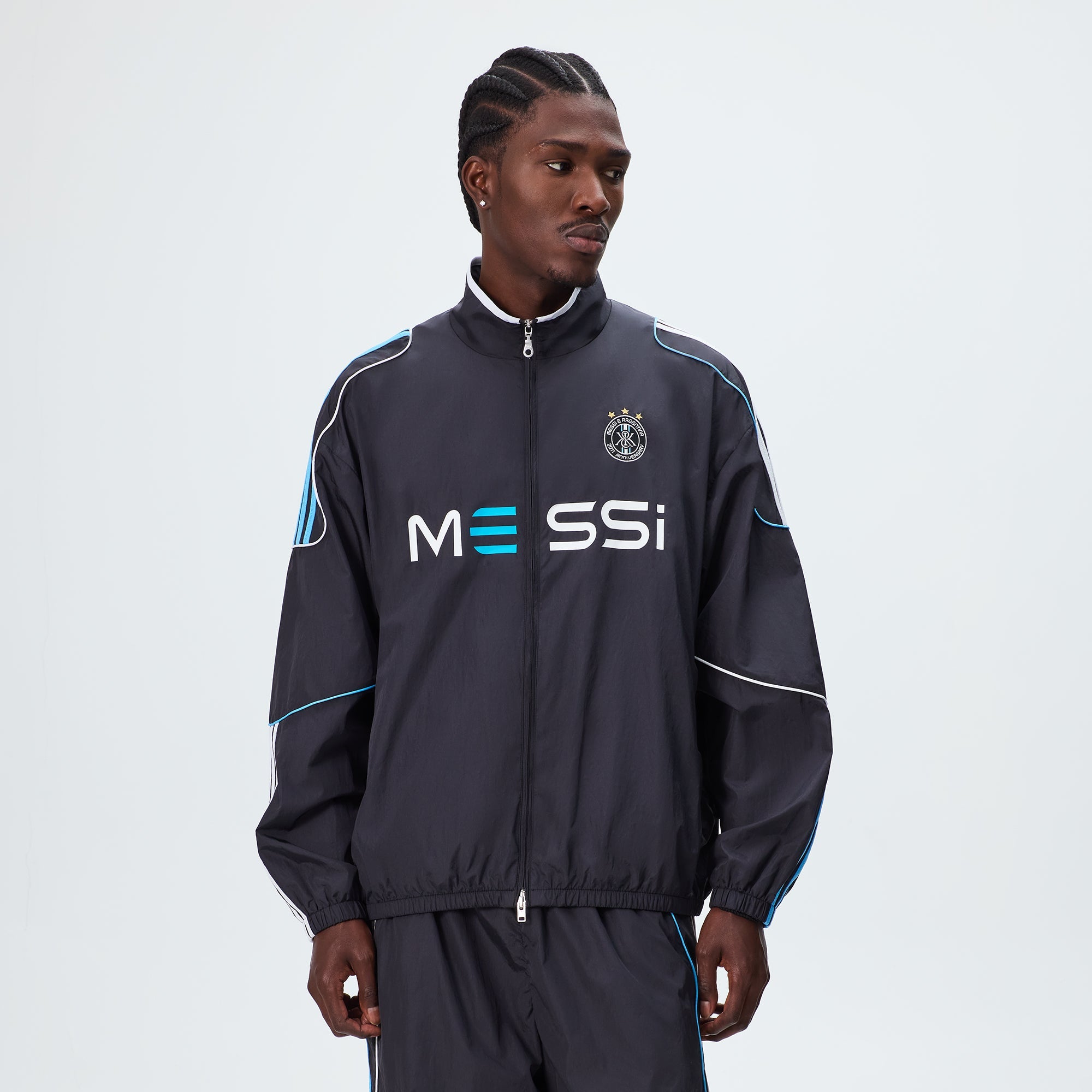 Kith & Messi for adidas Football Nylon Track Jacket - Black – Kith UK