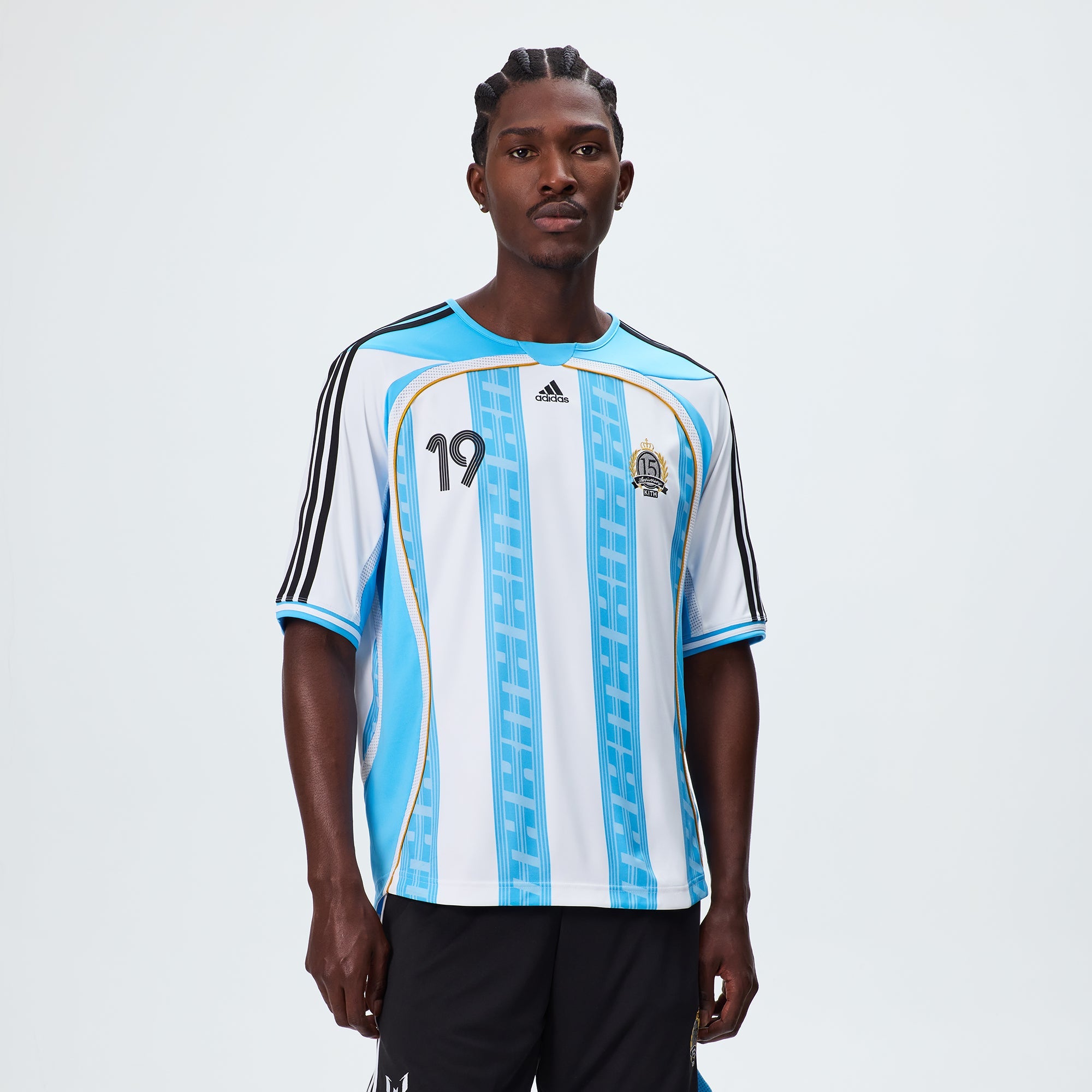 Kith & Messi for adidas Football Jersey - Blue / White – Kith UK