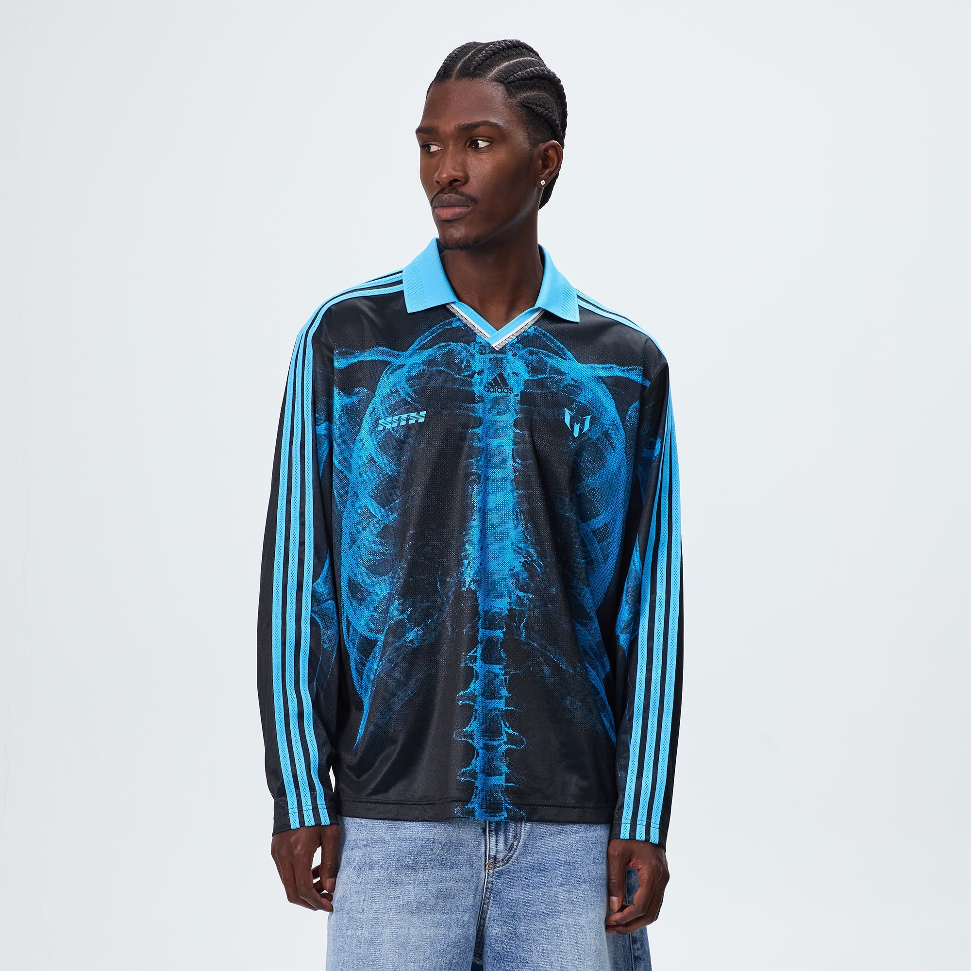 Kith & Messi for adidas Football Denim Jacket - Aurora / Ink – Kith UK