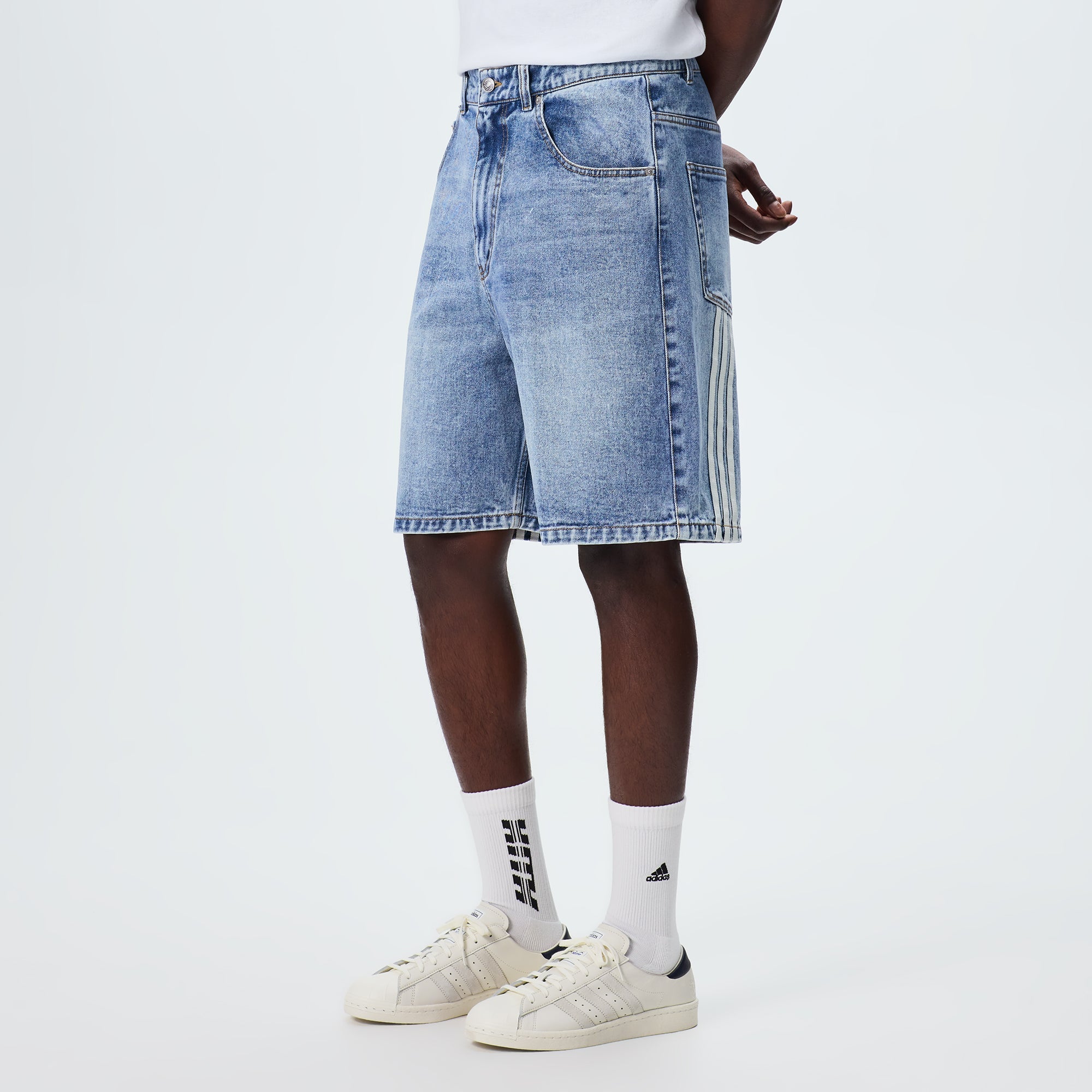 Kith & Messi for adidas Football Denim Short - Aurora / Ink – Kith UK