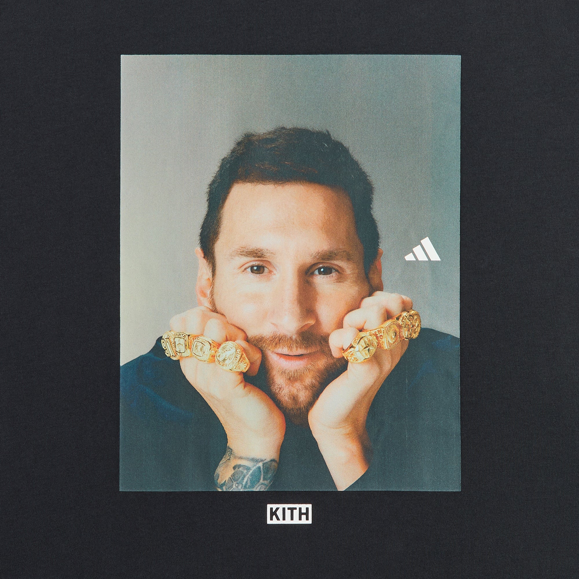 Kith & Messi for adidas Football Graphic Tee - Black – Kith UK
