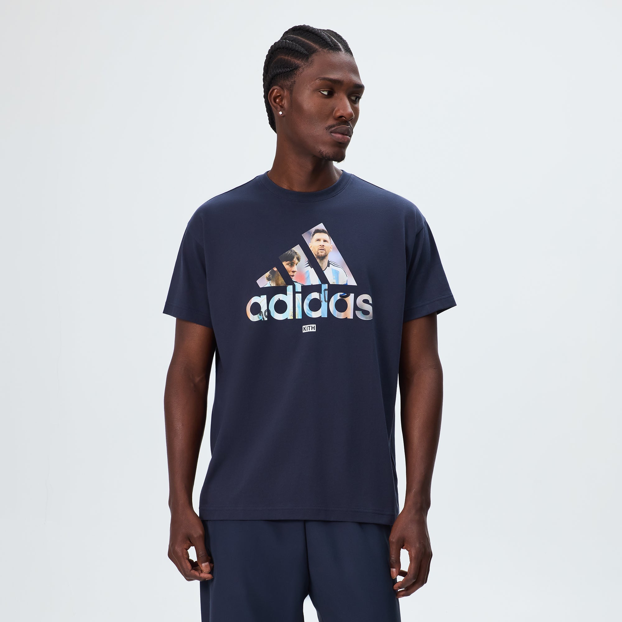Kith & Messi for adidas Football Graphic Tee - Night Navy – Kith UK