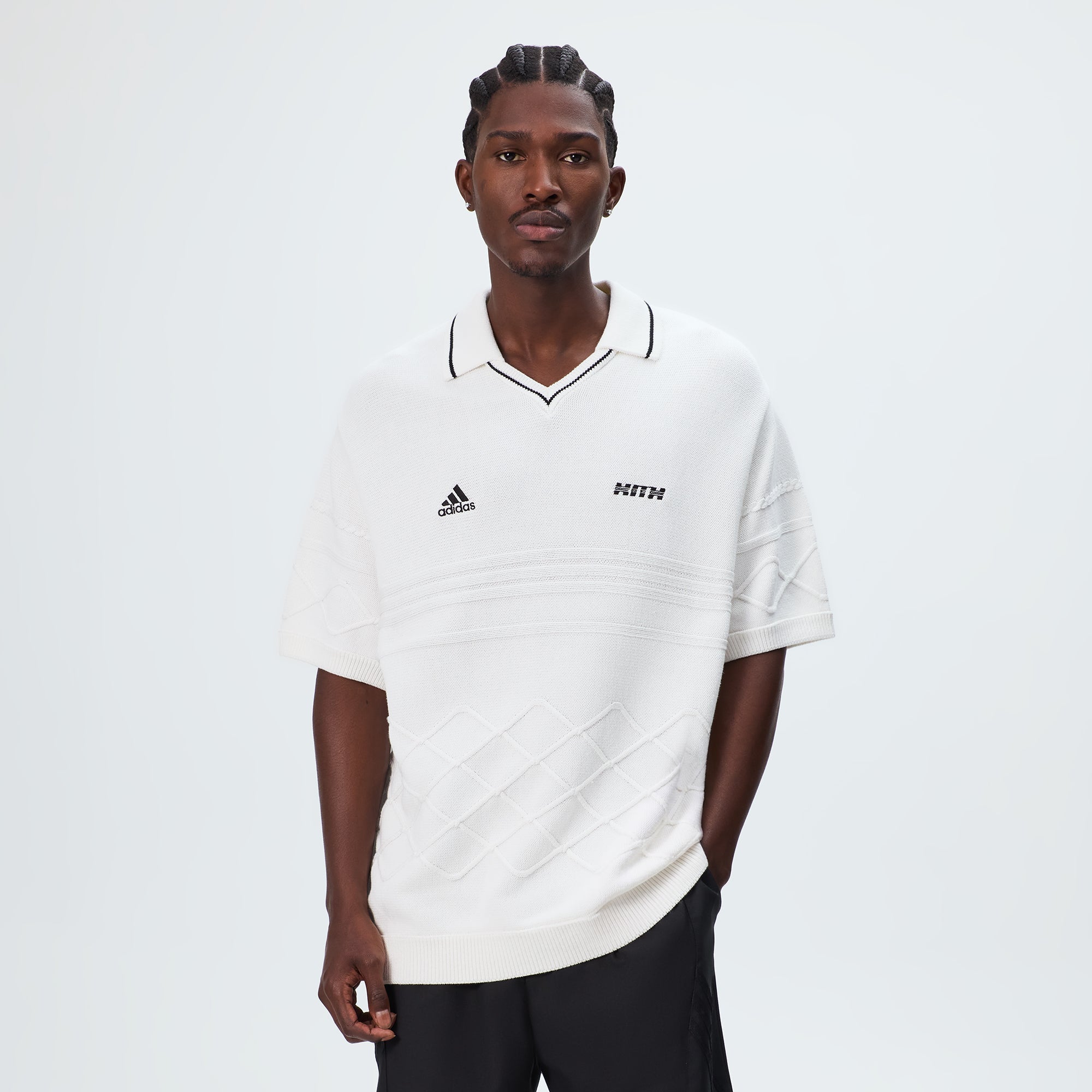 Kith & Messi for adidas Football Knit Polo - White – Kith UK