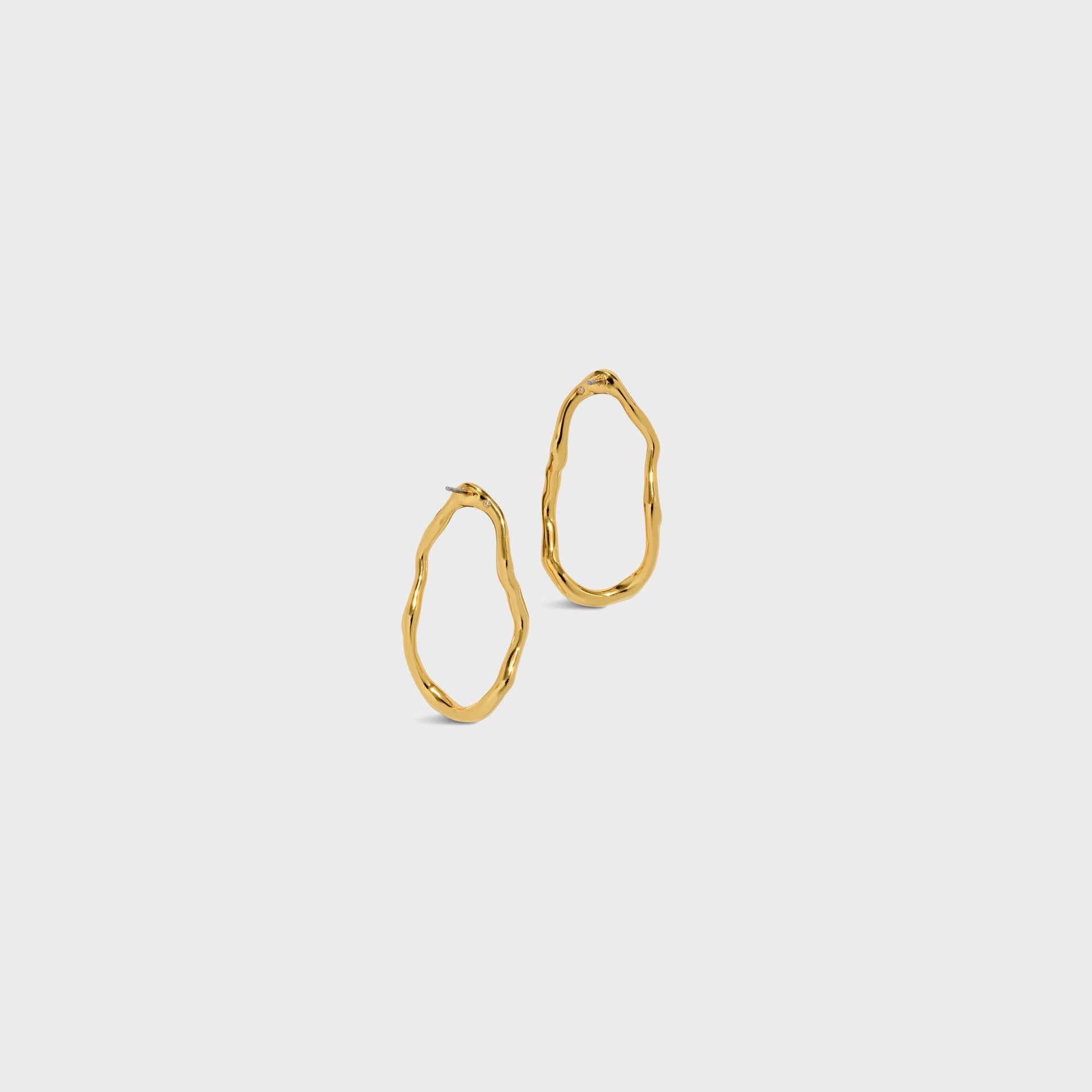 Alexis Bittar Brut Gold Open Oval Post Earring - Gold