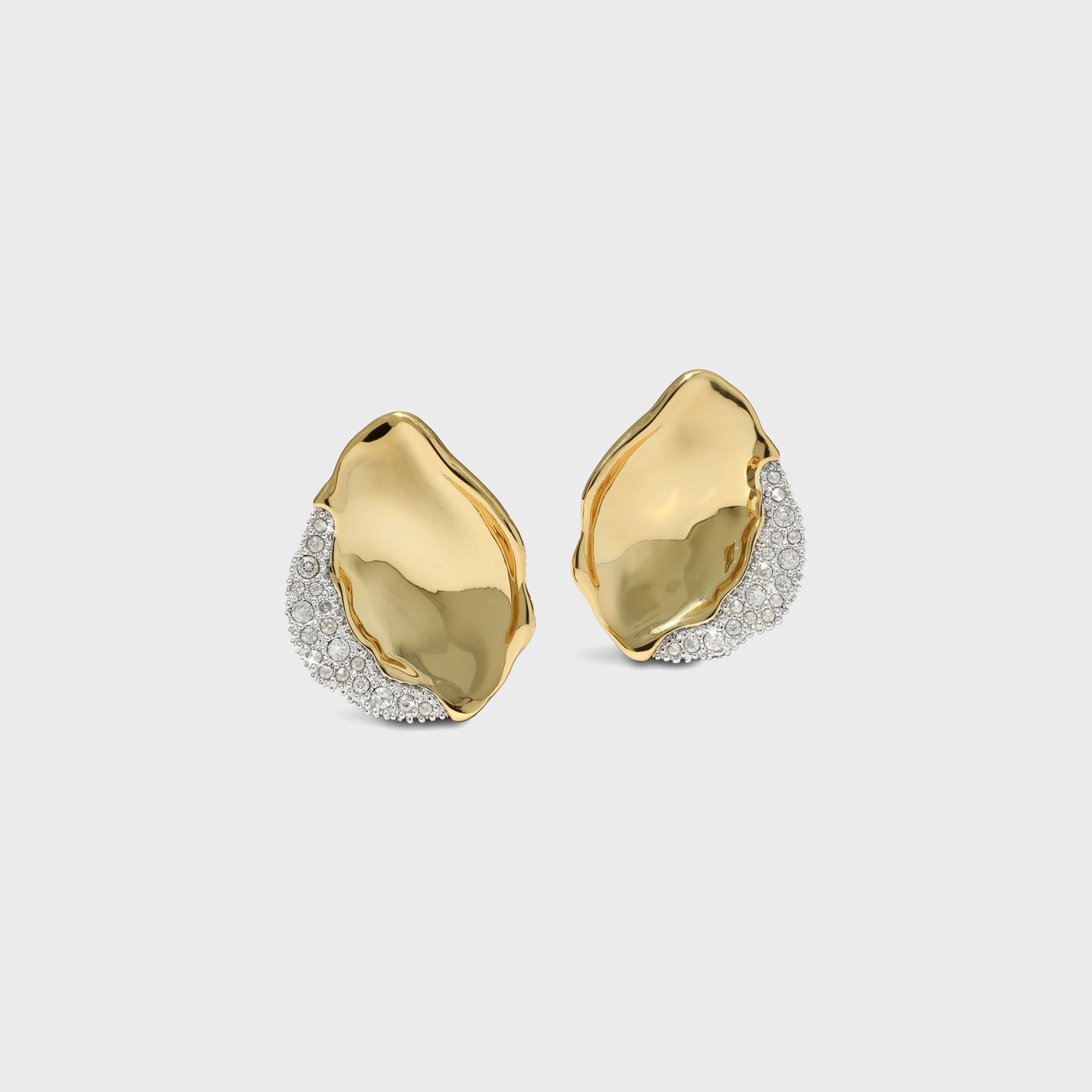 Alexis Bittar Solanales Crystal Petal Post Earring - Gold