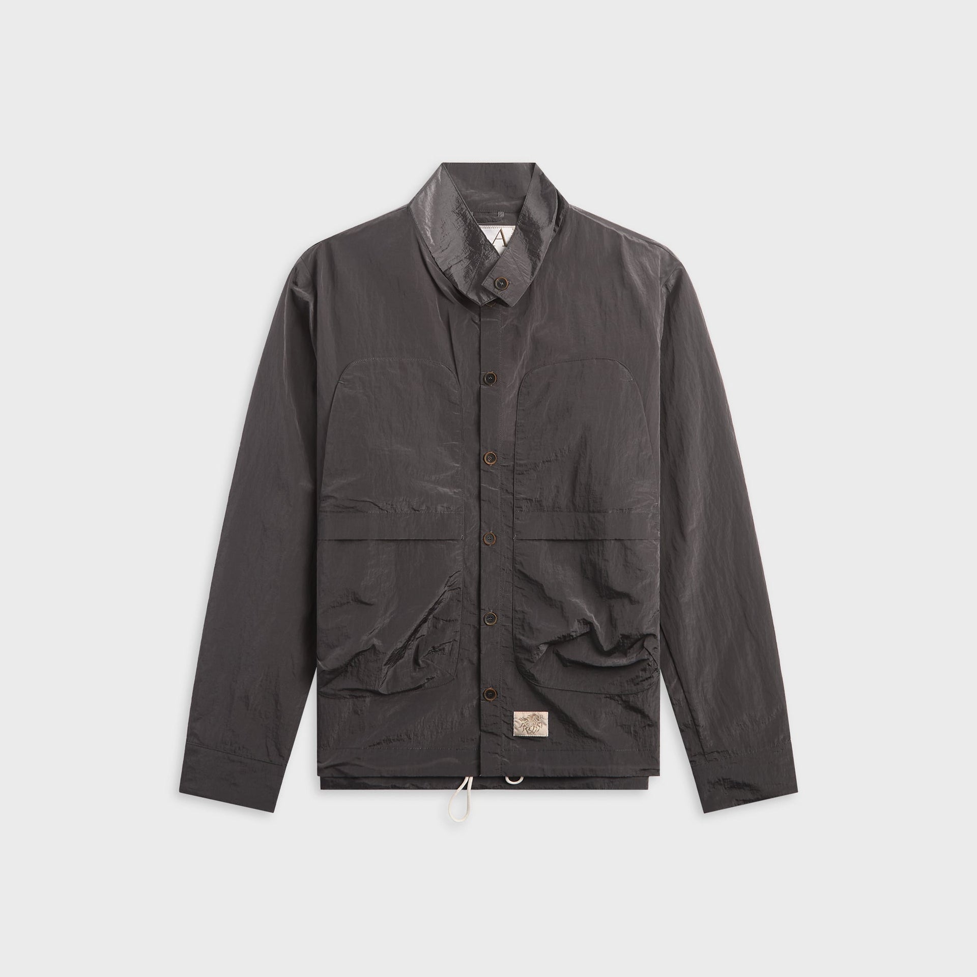 Ranra Epitome Shiny Nylon Overshirt - Peat