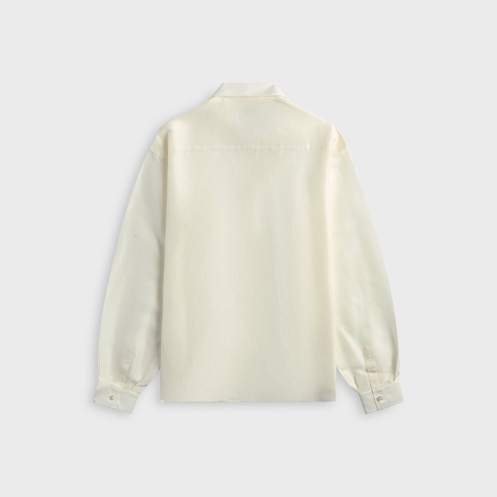 Ranra Field Silk Linen Long Sleeve Shirt - Ivory