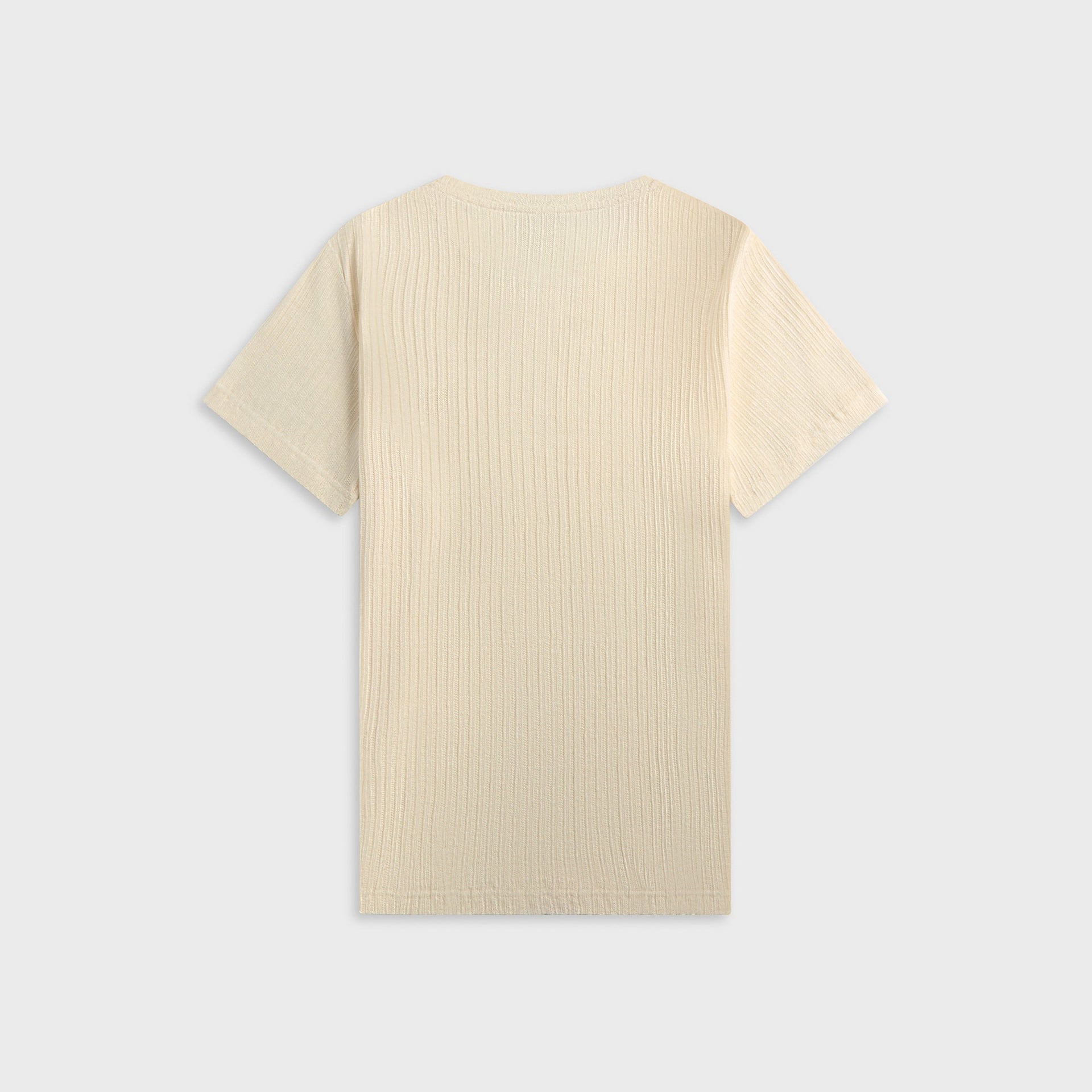 Ranra Caldera Rib Linen Short Sleeve Tee - Pristine