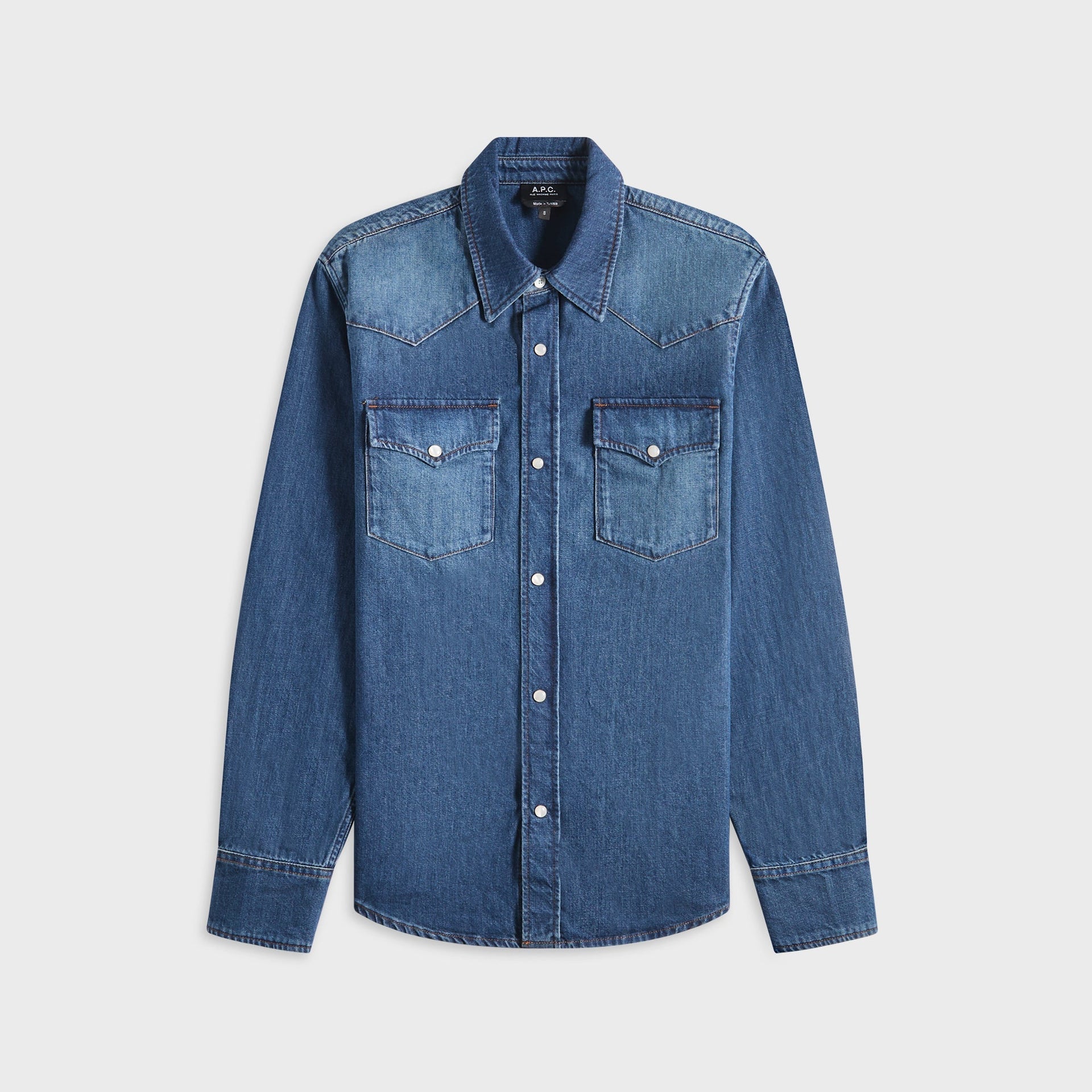 A.P.C. Chemise Western - Ial Washed Indigo