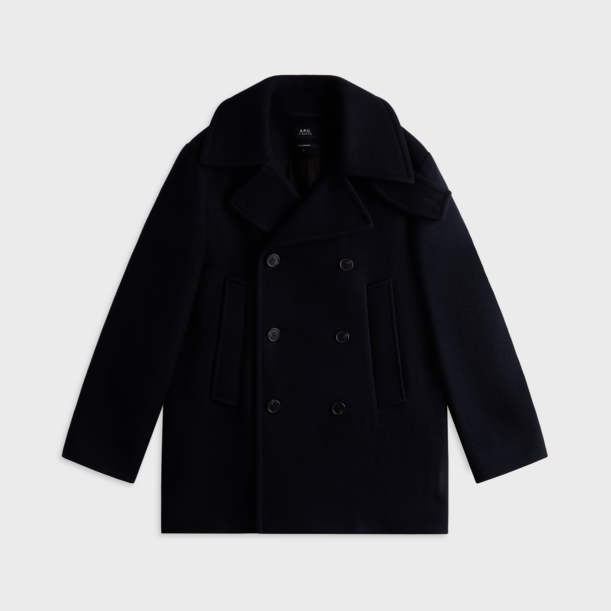 A.P.C. Caban Andy Homme Peacoat - Iak Dark Navy – Kith UK