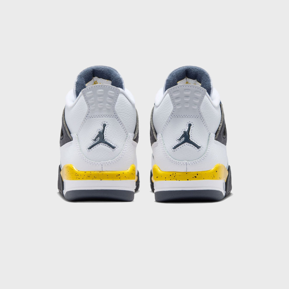 Jordan GS Air Jordan 4 Retro - White / Dark Blue Grey / Black / Tour Yellow