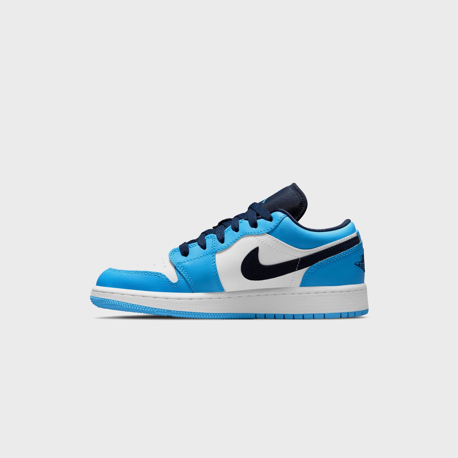 Jordan GS Air Jordan 1 Low - White / University Blue / Obsidian