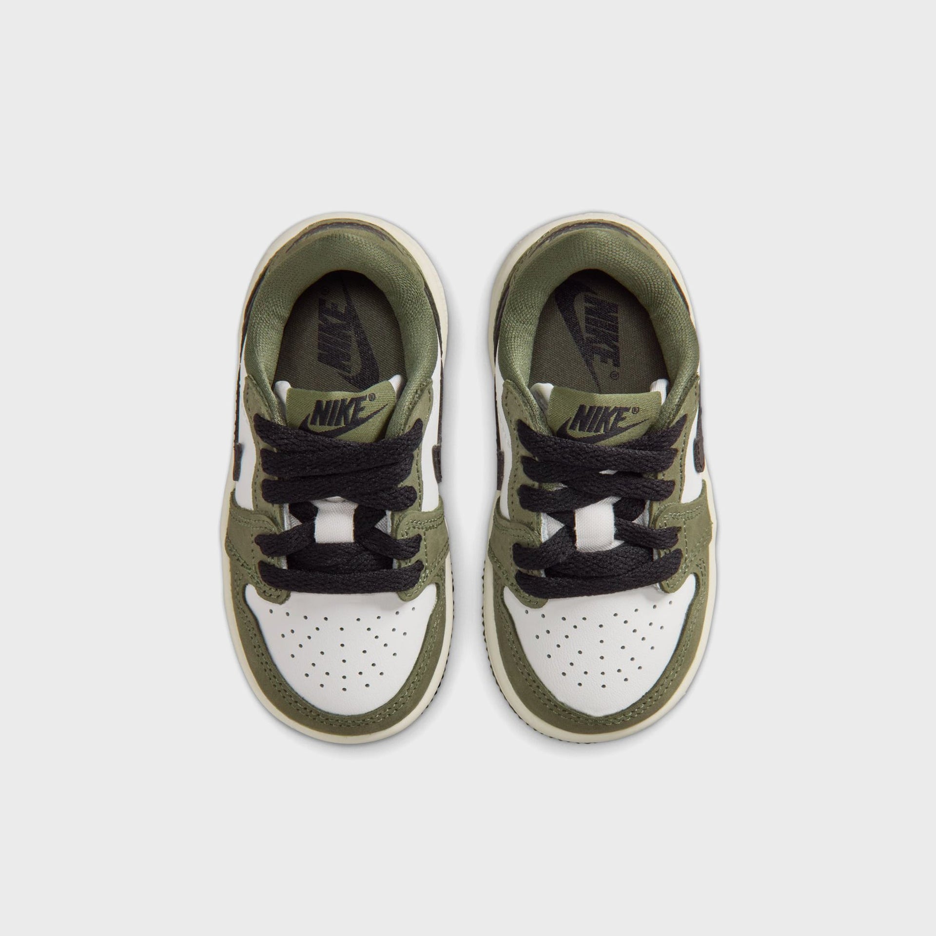 Nike TD Air Jordan 1 Retro Low - Medium Olive / Summit White / Sail / Black