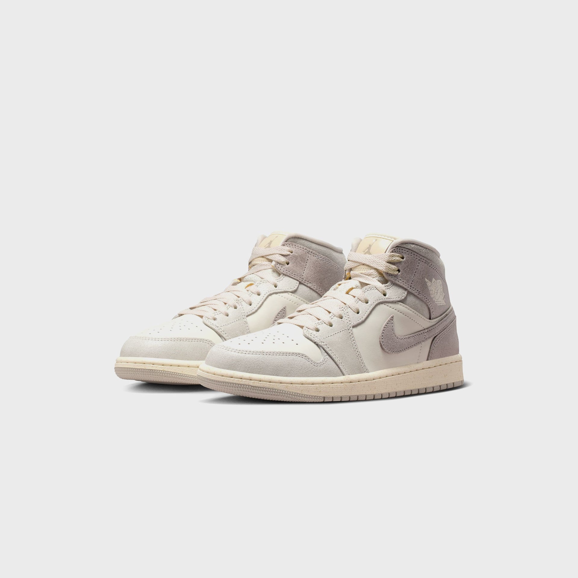 Nike WMNS Air Jordan 1 Mid SE - Light Iron Ore / Pale Ivory / Oatmeal / Enigma Stone