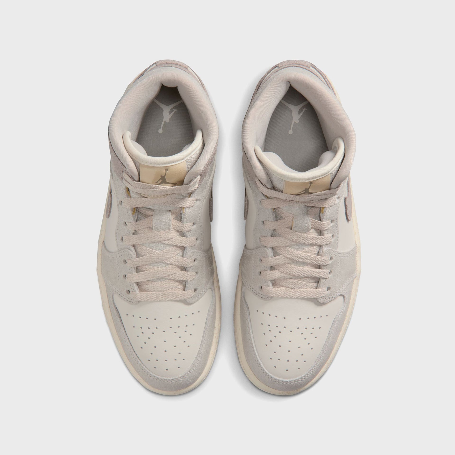 Nike WMNS Air Jordan 1 Mid SE - Light Iron Ore / Pale Ivory / Oatmeal / Enigma Stone