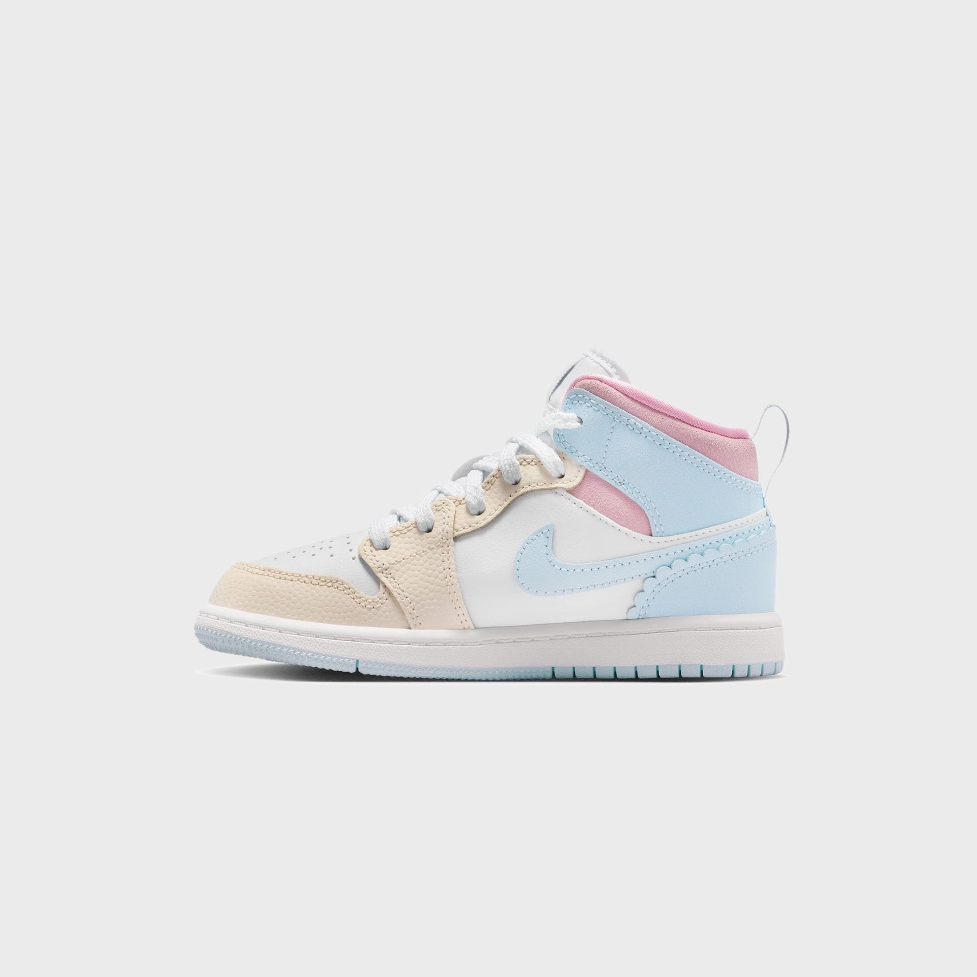 Nike PS Jordan 1 Mid SE - Half Blue / Pale Ivory / White