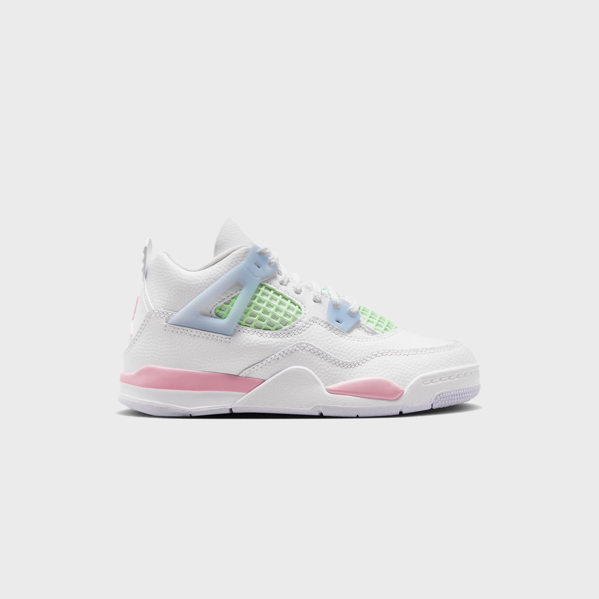 Nike PS Air Jordan 4 Retro - White / Half Blue / Vapor Green / Medium Soft Pink