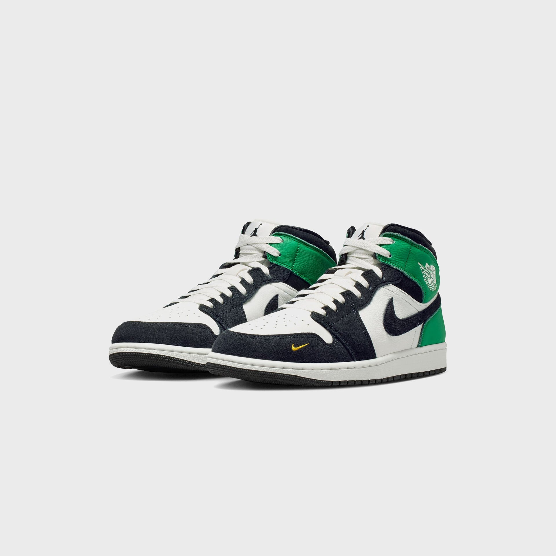 Jordan Air Jordan 1 Mid SE - Summit White / Lucky Green / University Gold / Black