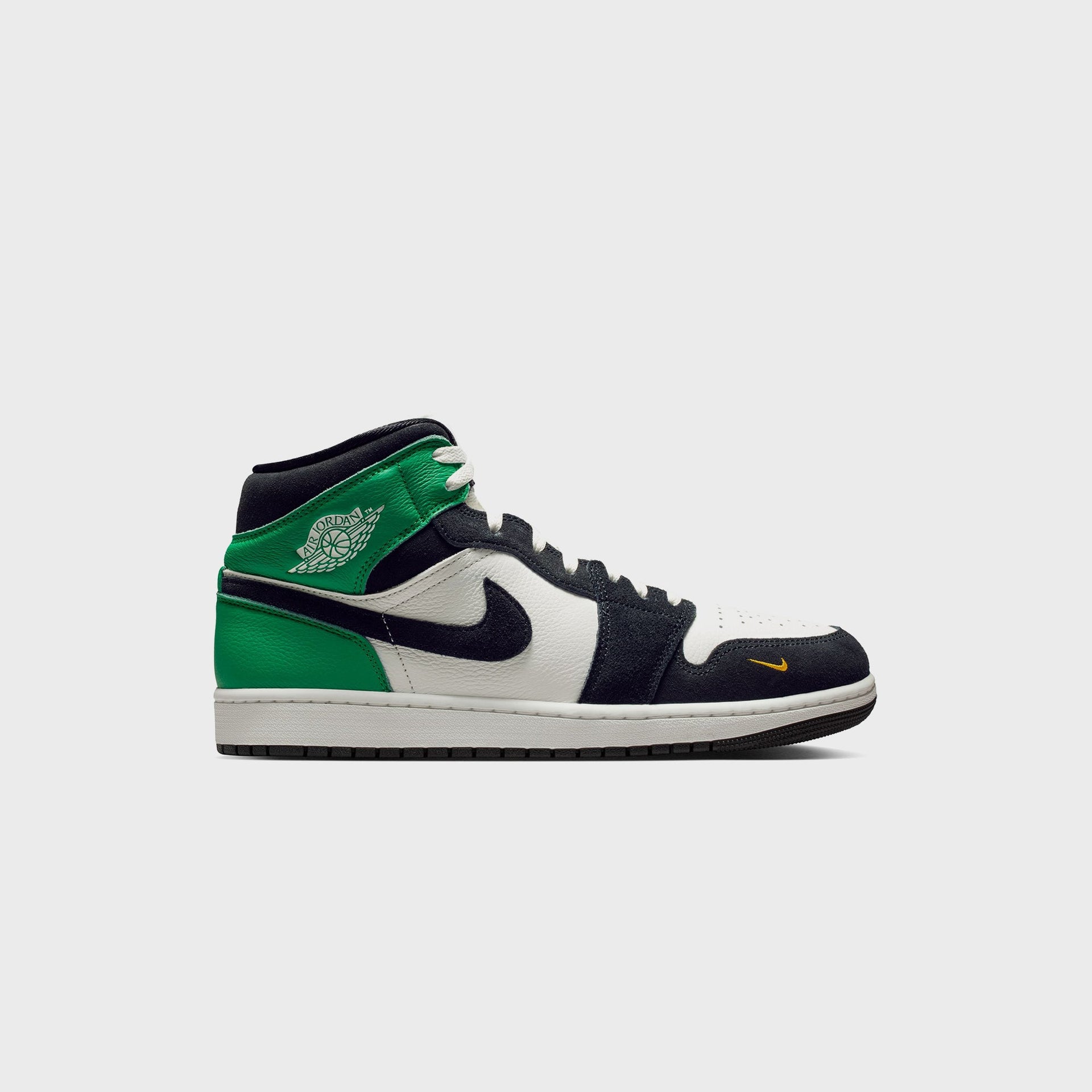 Jordan Air Jordan 1 Mid SE - Summit White / Lucky Green / University Gold / Black
