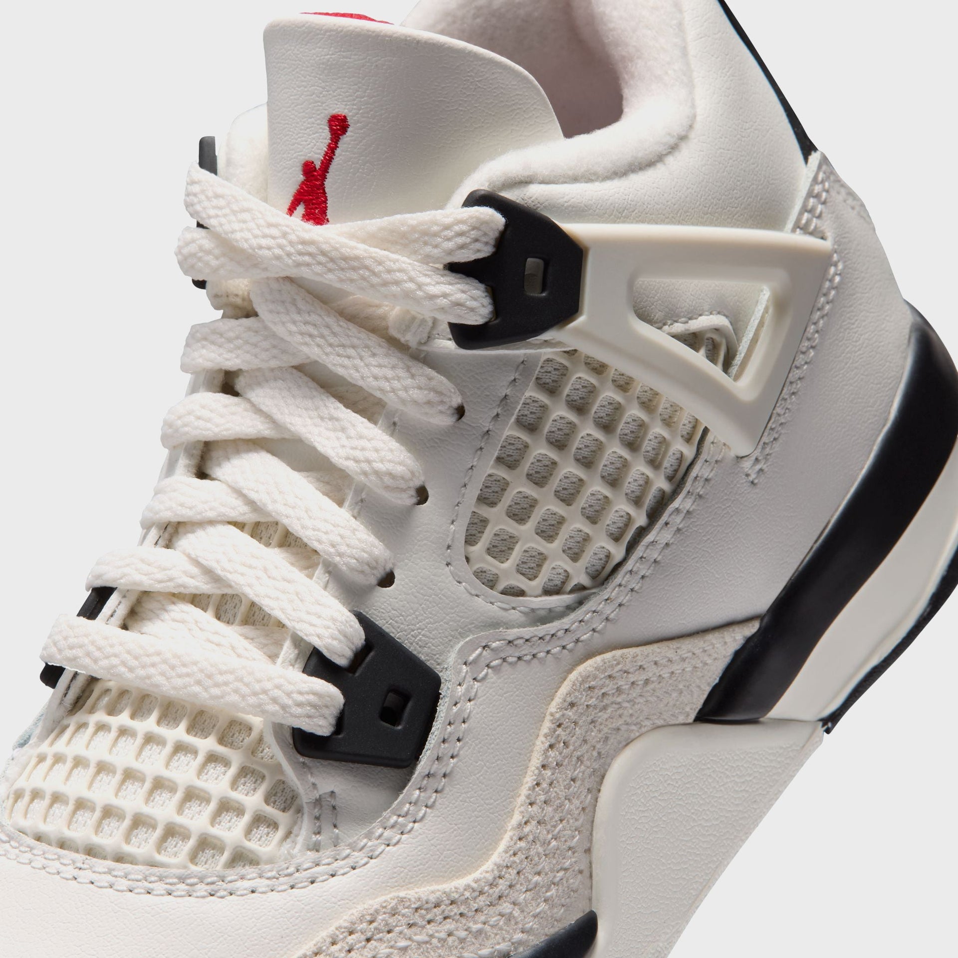 Nike PS Air Jordan 4 Retro OG - Sail / Black / University Red