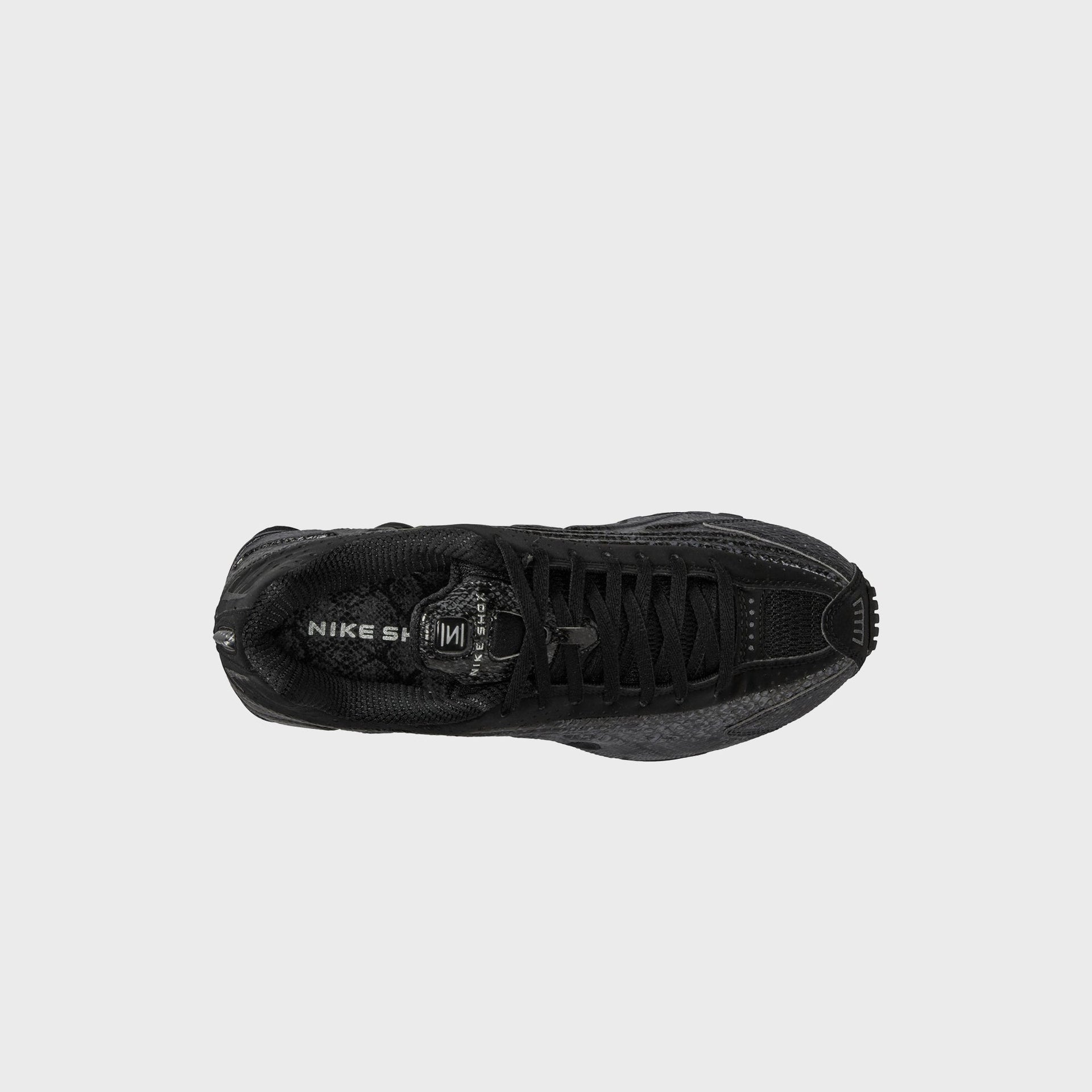 Nike WMNS Shox R4 - Print Black / Black / Metallic Silver / Dark Grey