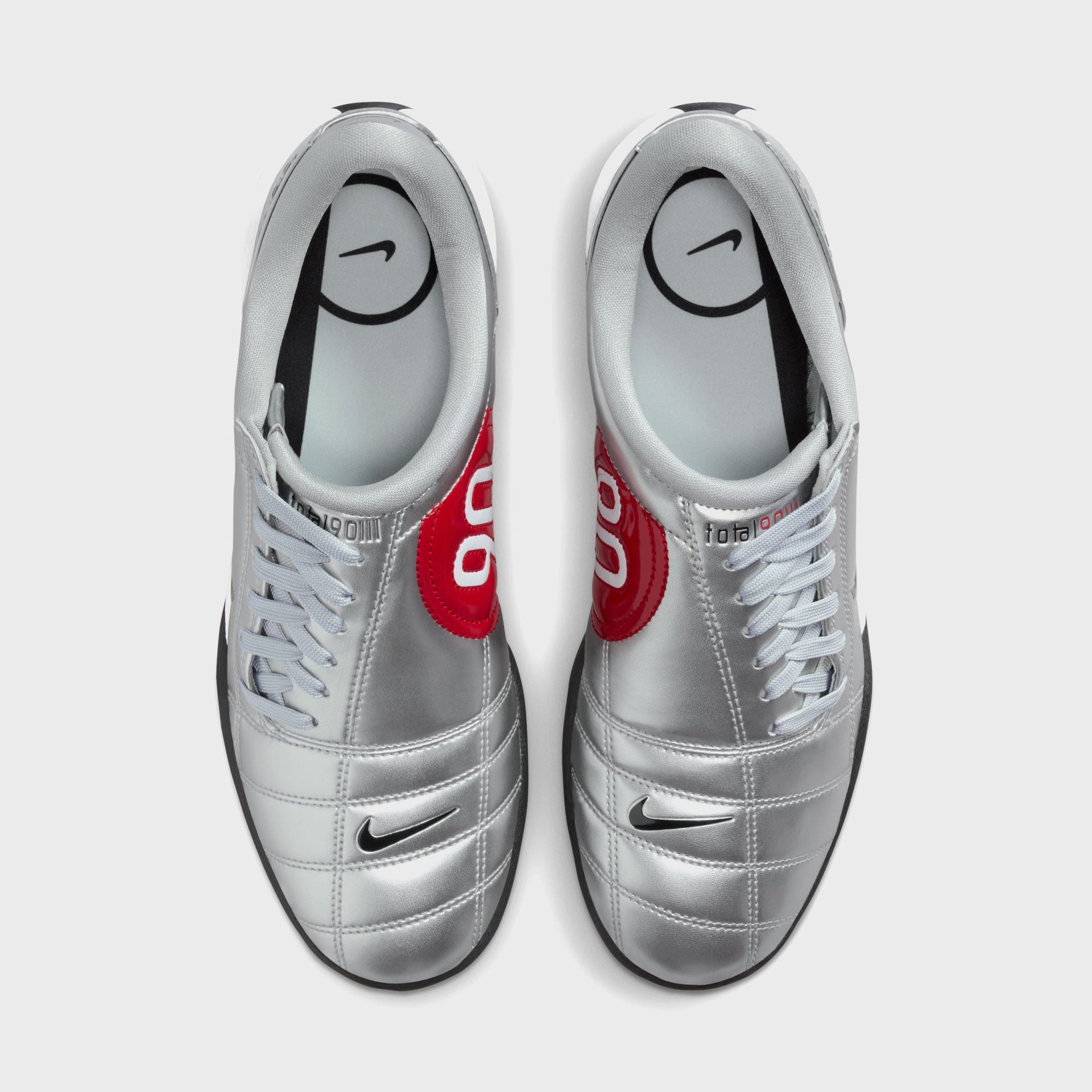 Nike WMNS T90 - Metallic Silver / Black / University Red / White